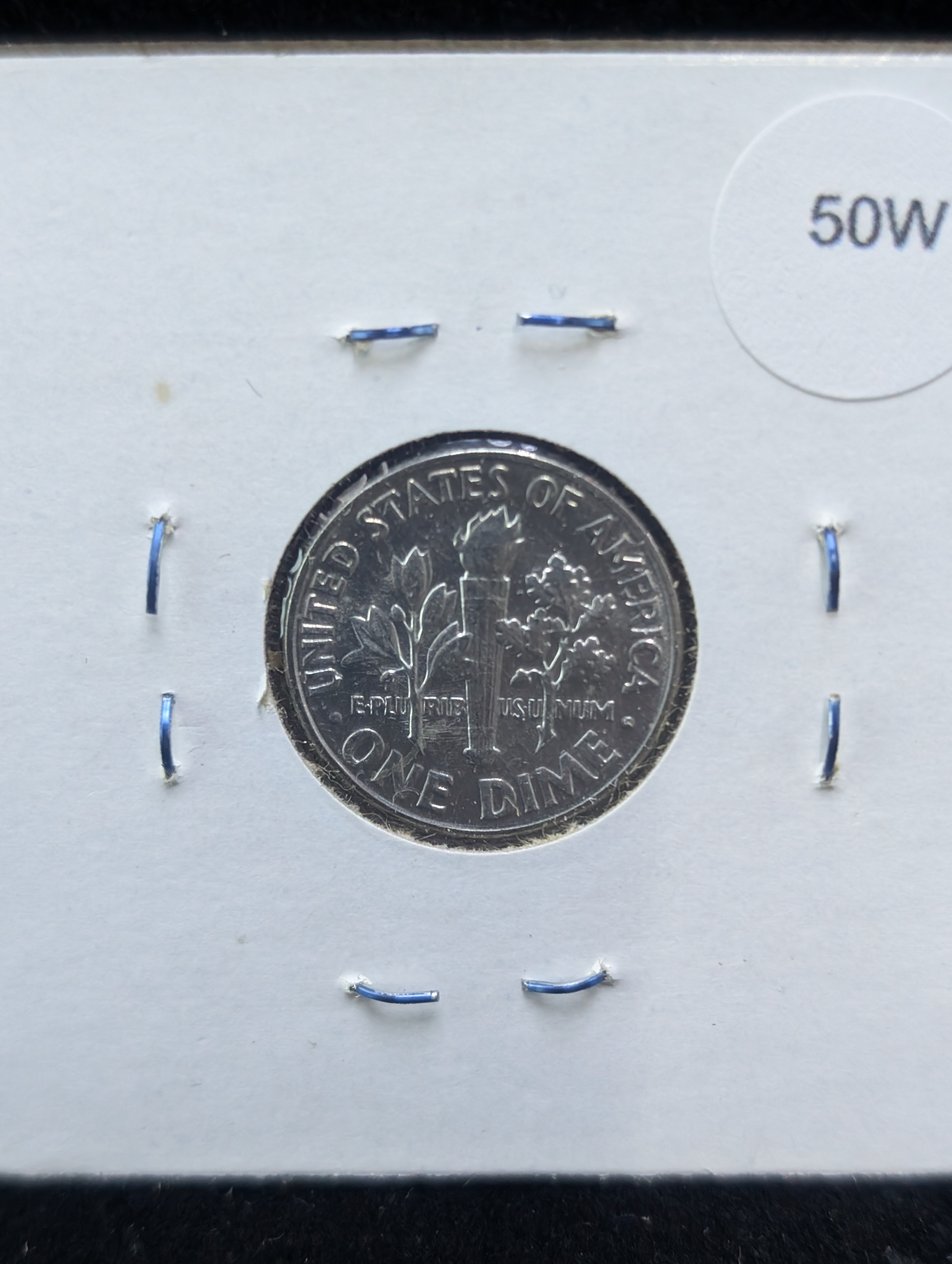 1962 Roosevelt Dime Split Bands, 90% Silver