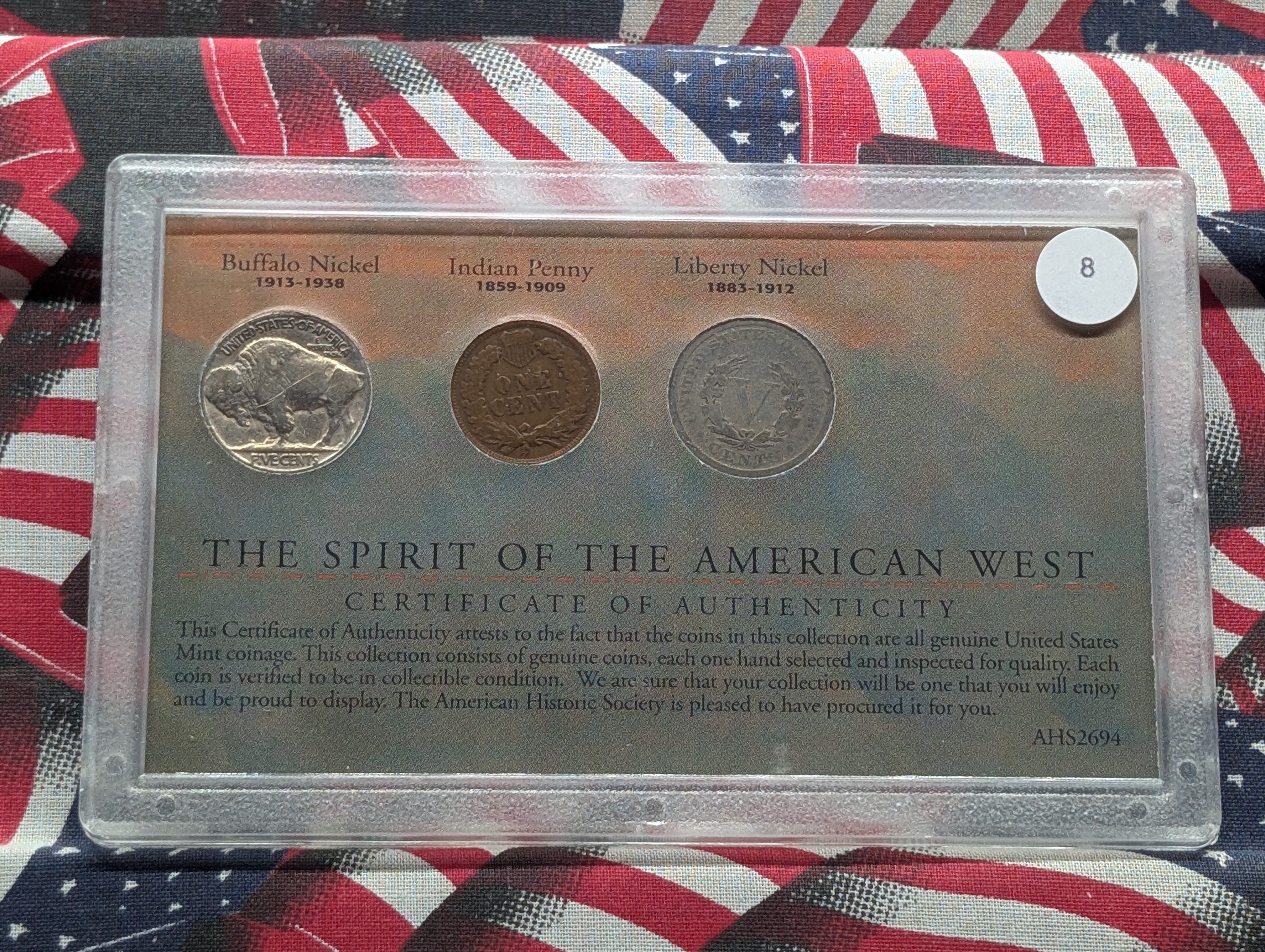 "Spirit of the American West" 3-Coin Set - 1937 Indian Head Buffalo Nickel, 1906 Indian Head Cent, 1907 Liberty Head V Nickel
