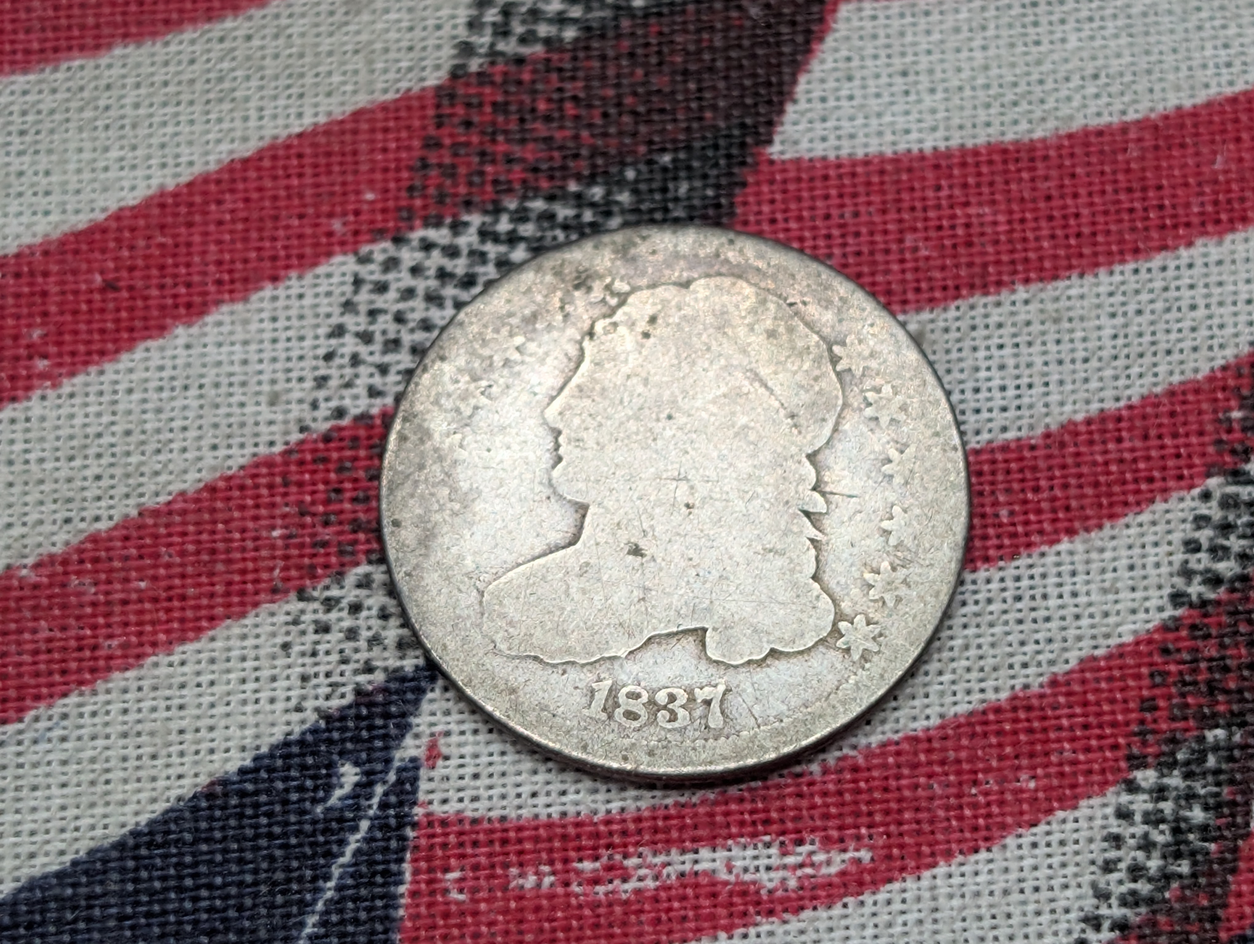 1837 Capped Bust SILVER Dime