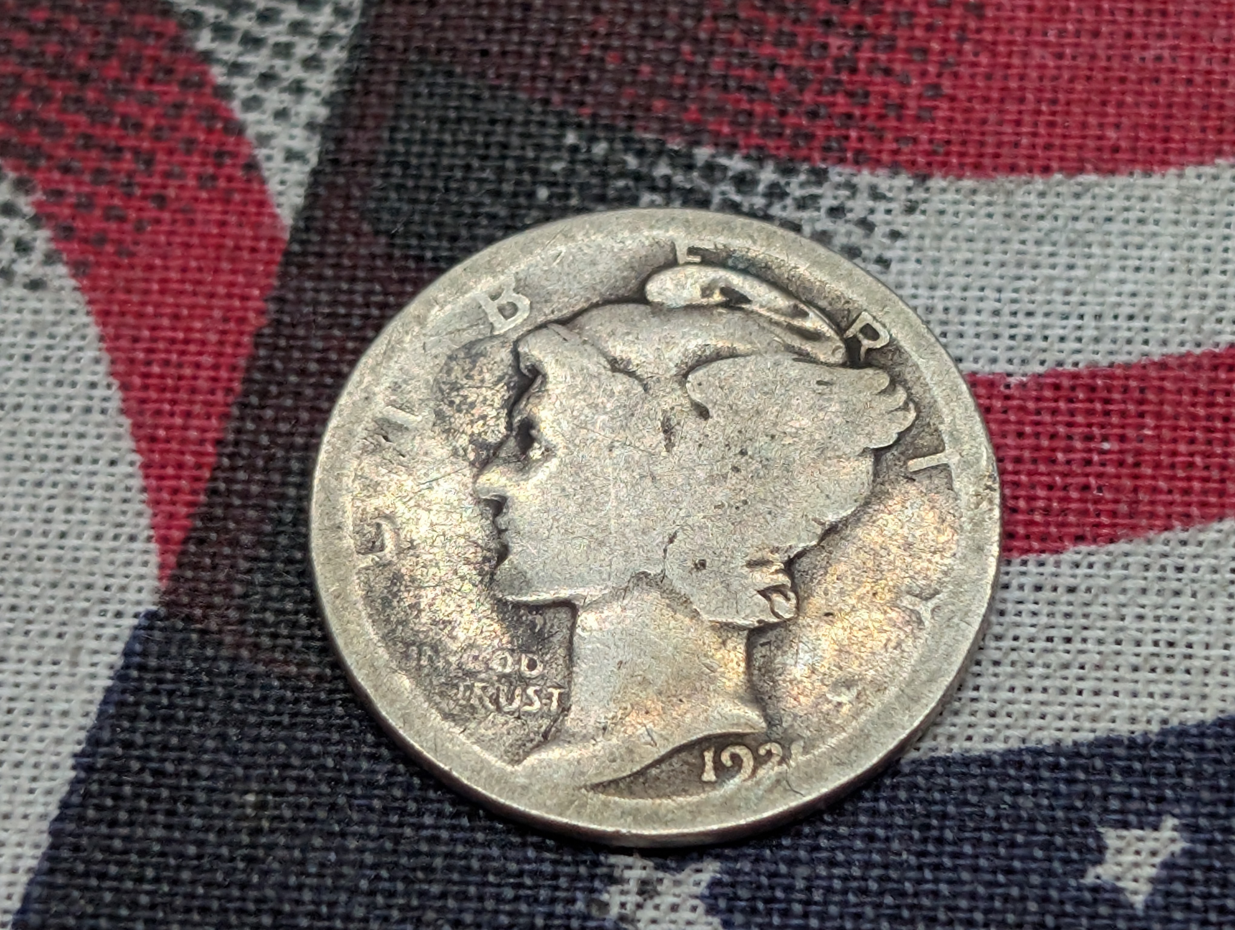 1921-P Mercury 90% Silver Dime - KEY DATE!!