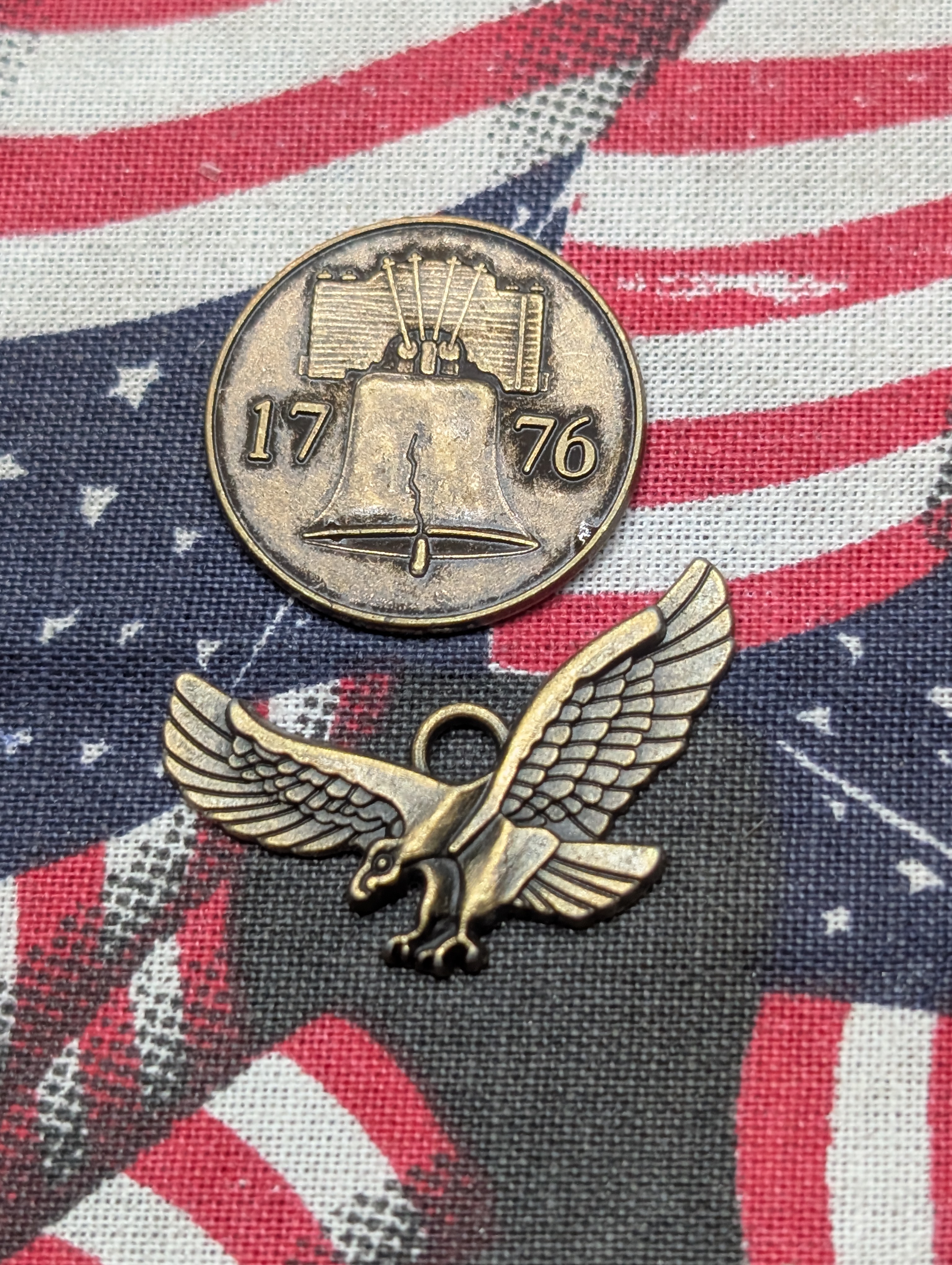 Large Assorted Coin & Token Collection - Buffalo Nickels, Wheat Cents, Epcot International Coins, Presidential Tokens, Eagle Pendant, 1776 M