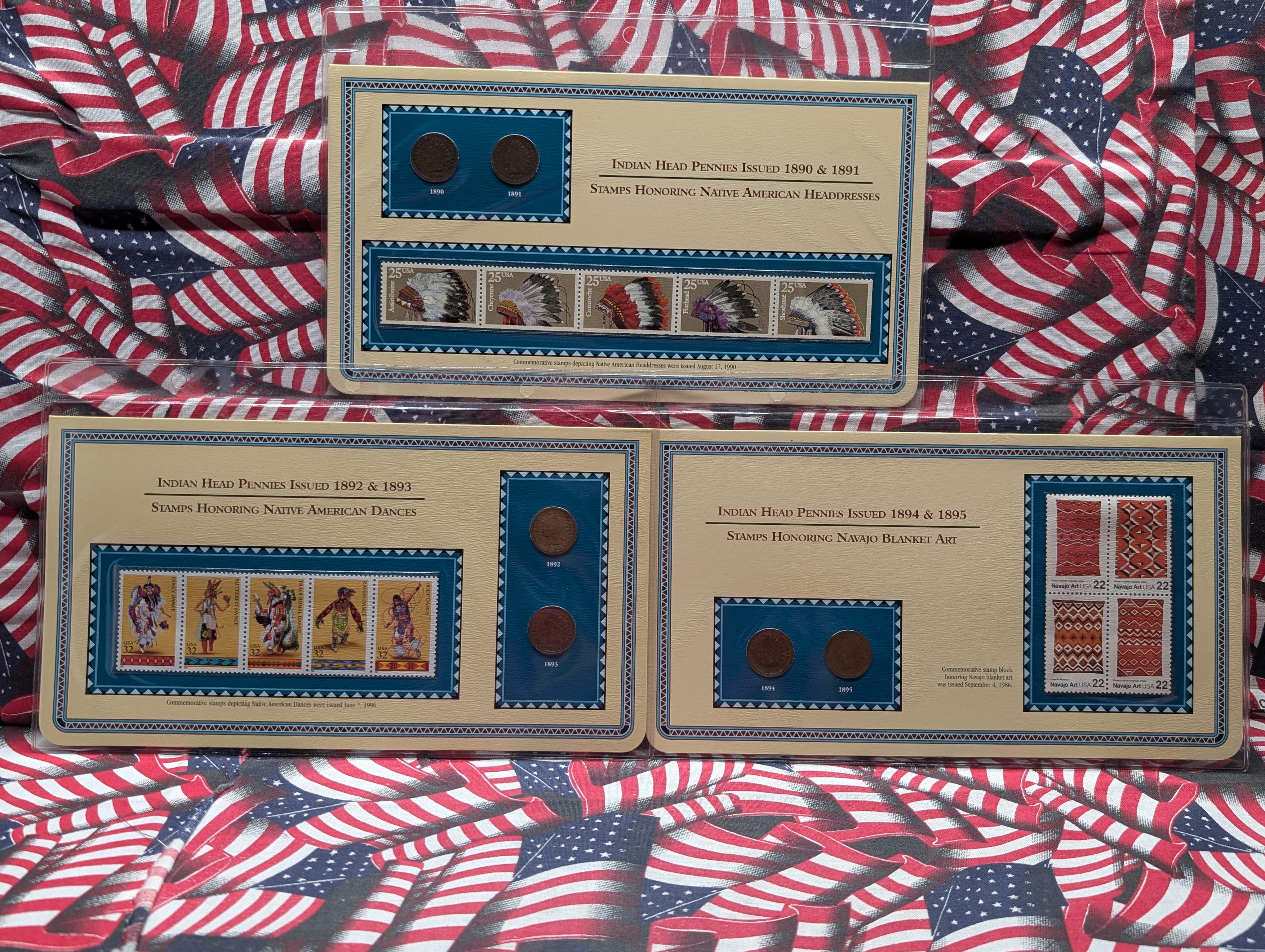 Twenty-Coin Indian Head Cent Collection - 1890-1909 - PLUS STAMPS - Over $380 in Original Value (receipts included)