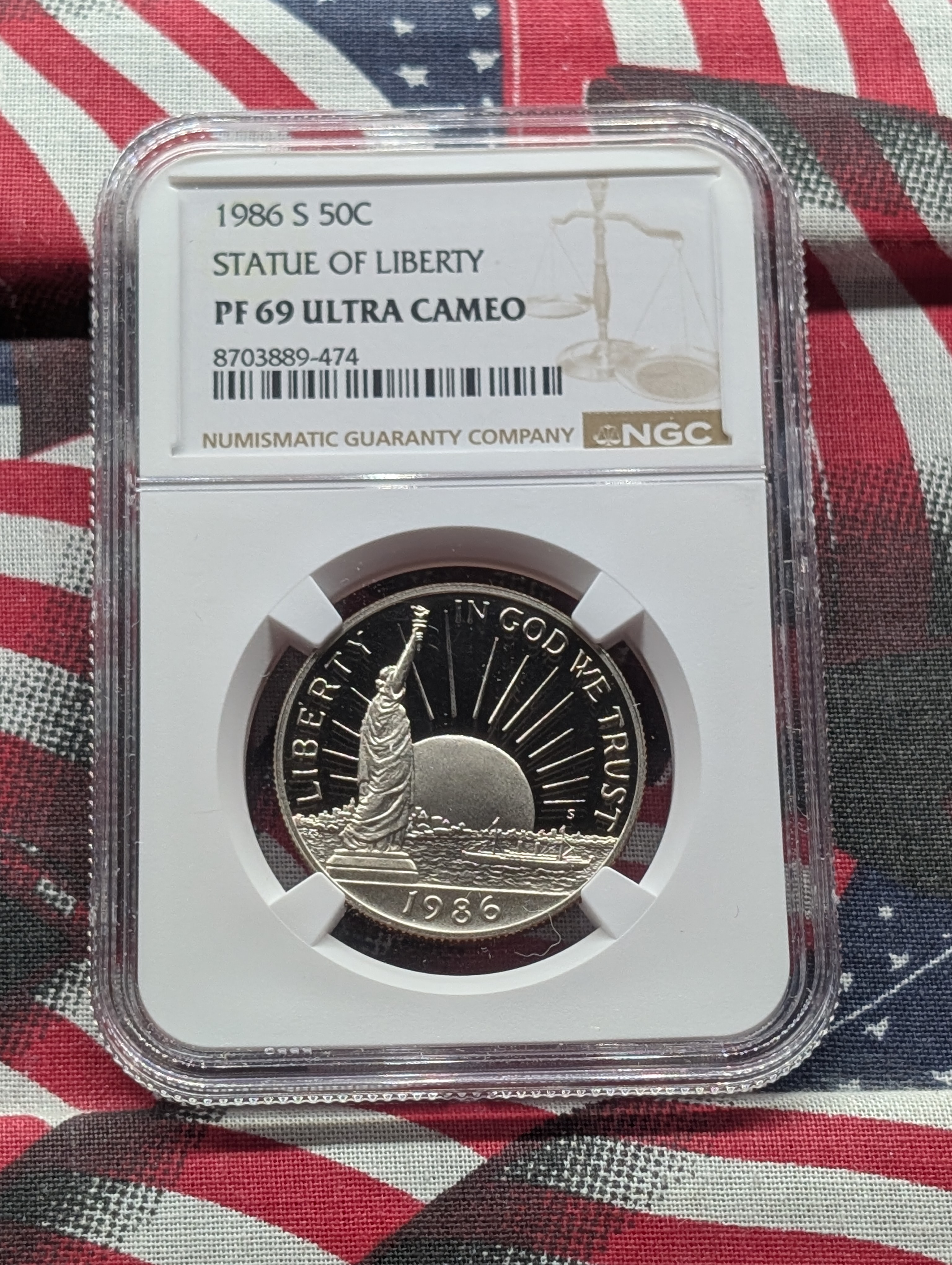 1986-S Statue of Liberty PROOF Half-Dollar - NGC PF69 Ultra Cameo