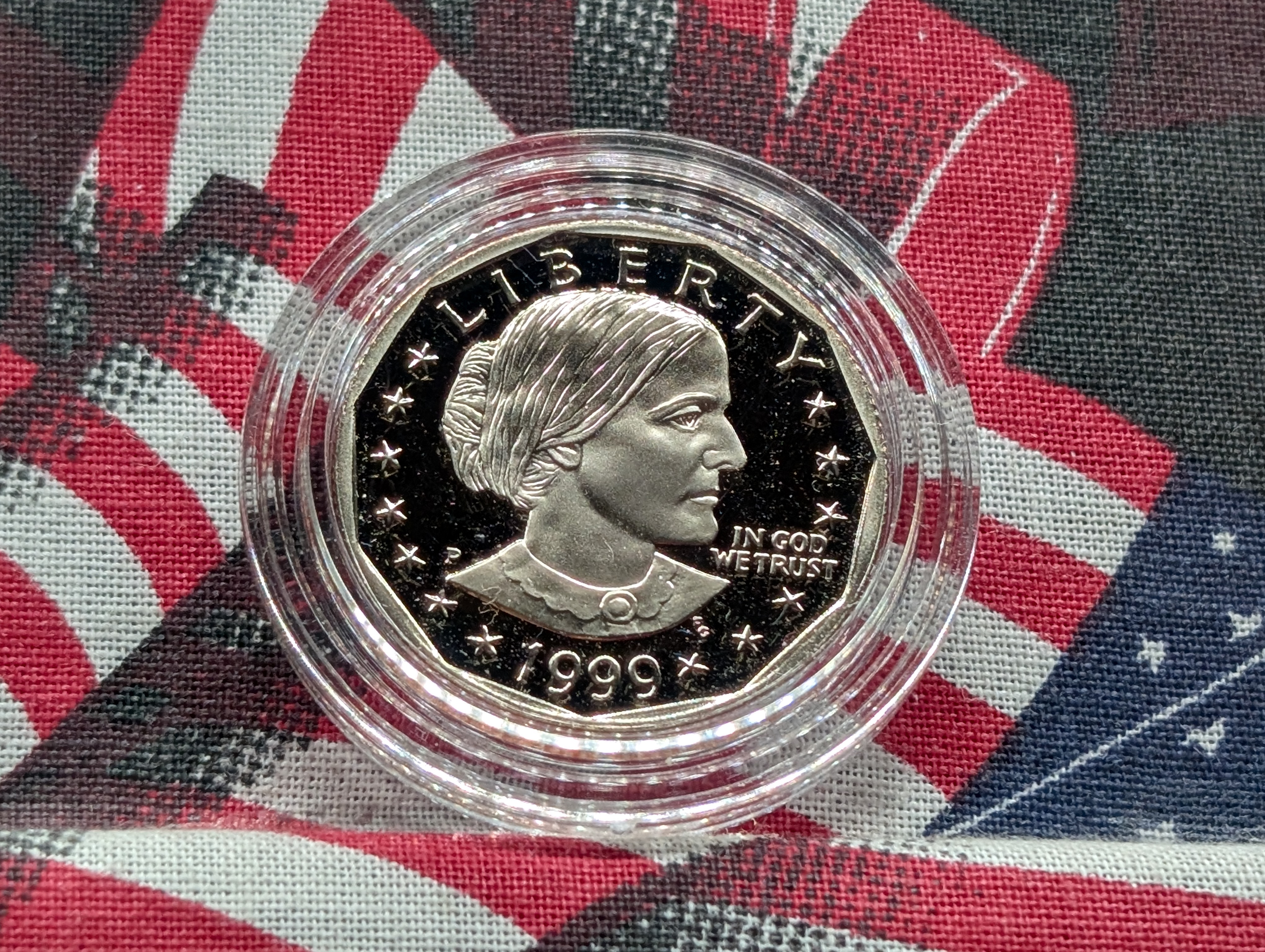 1999 PROOF Susan B. Anthony Dollar - Includes COA & Case