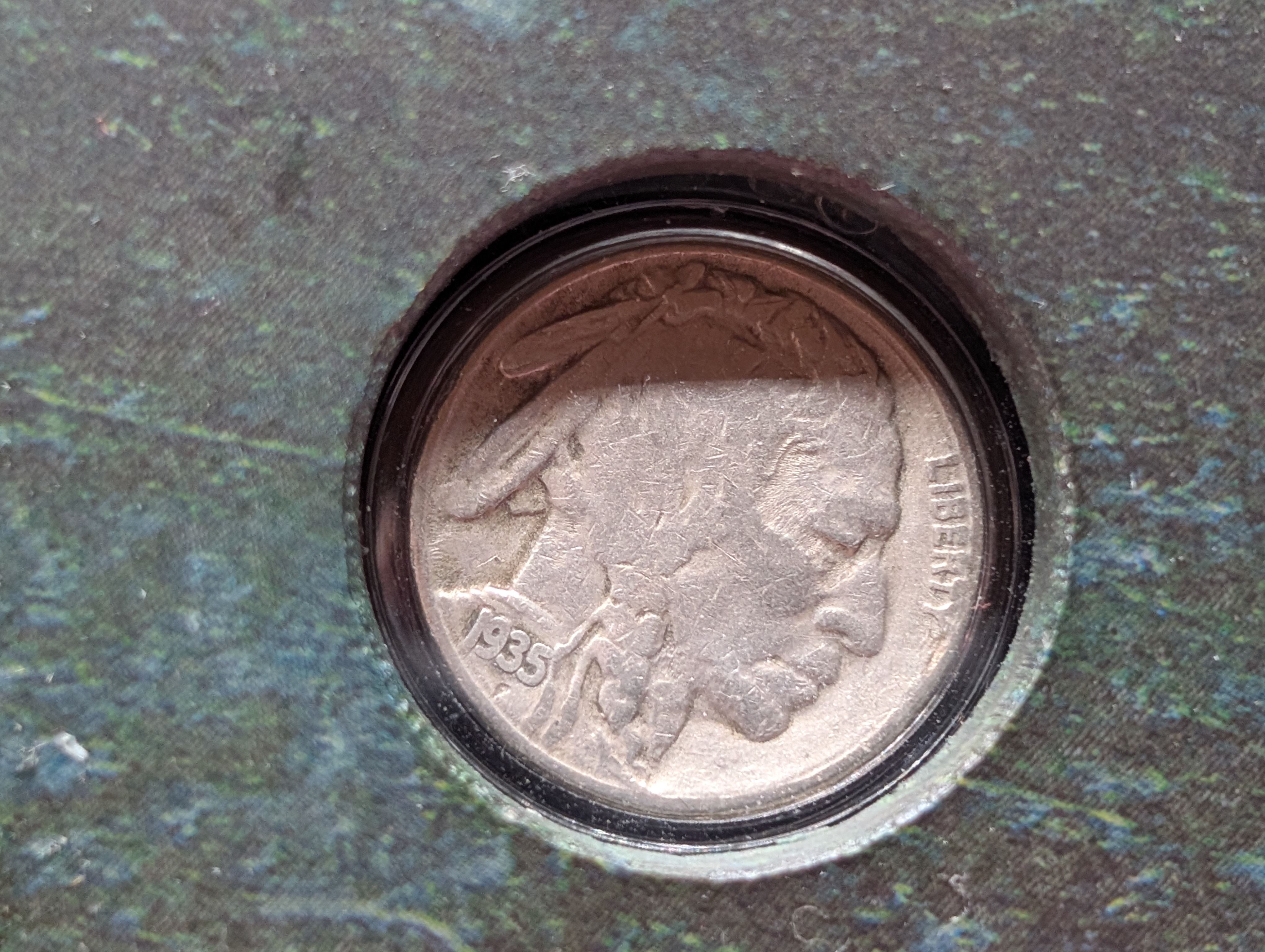 Three-Coin Buffalo Nickel Collection in Beautiful Display Case