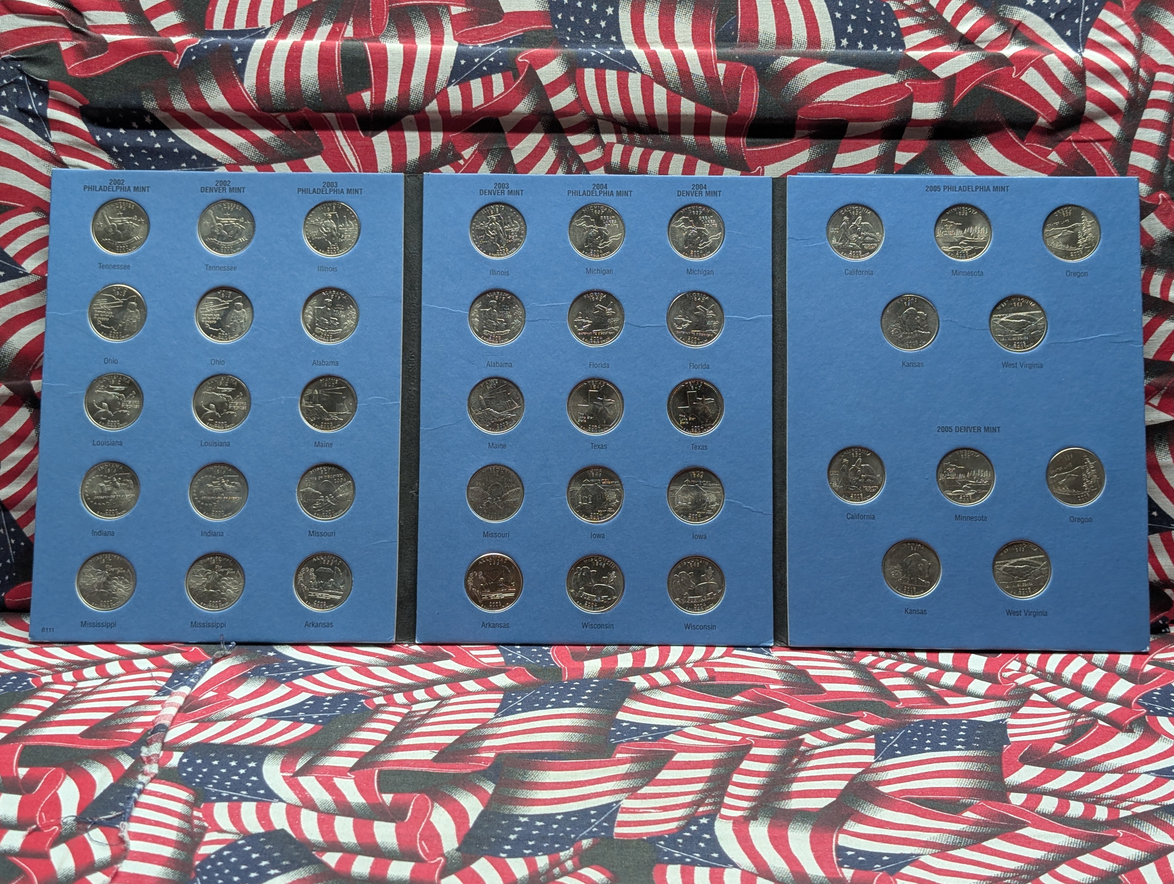 Statehood Quarter 40-Coin Set 2002-P&D through 2005-P&D