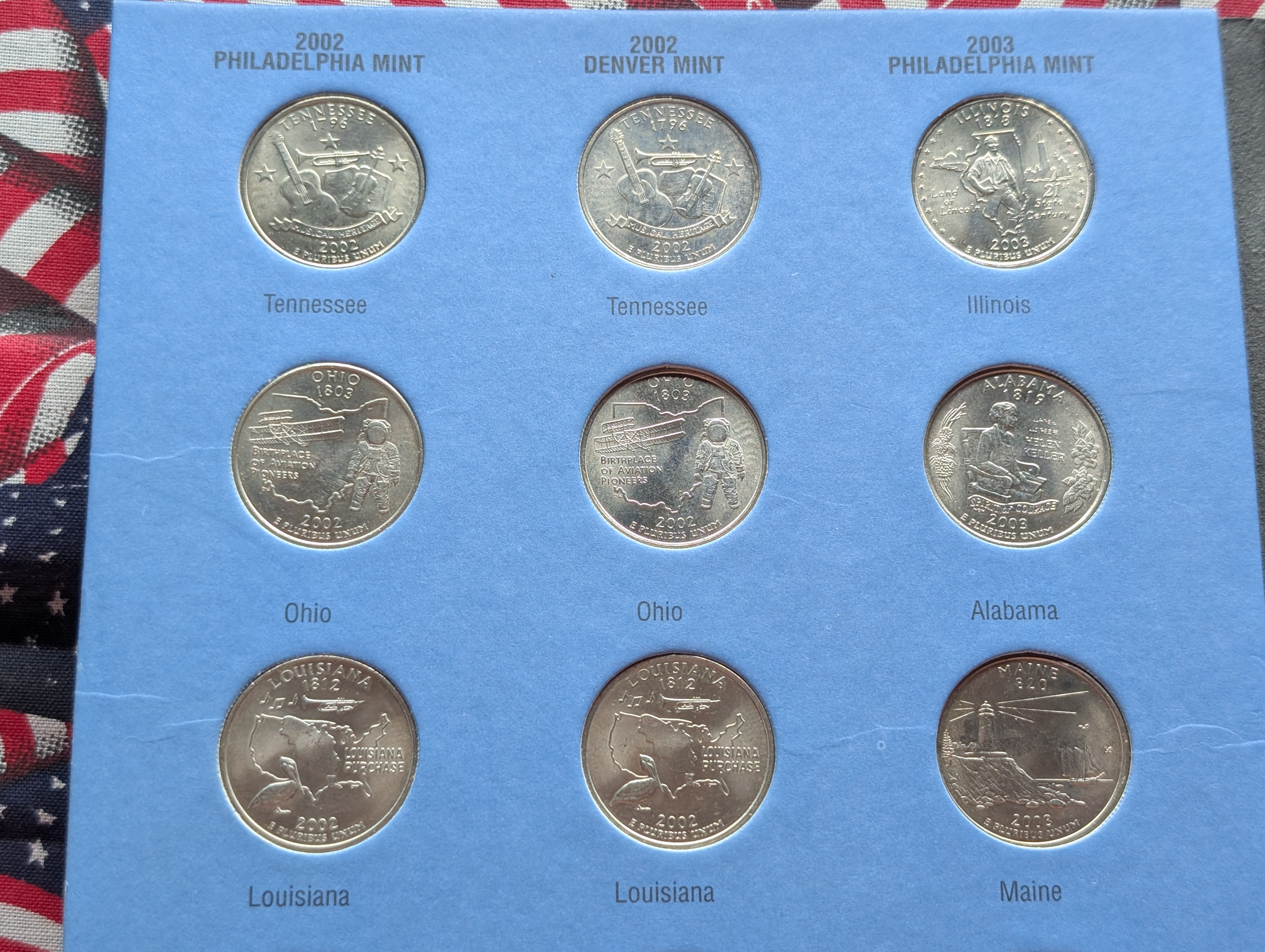 Statehood Quarter 40-Coin Set 2002-P&D through 2005-P&D