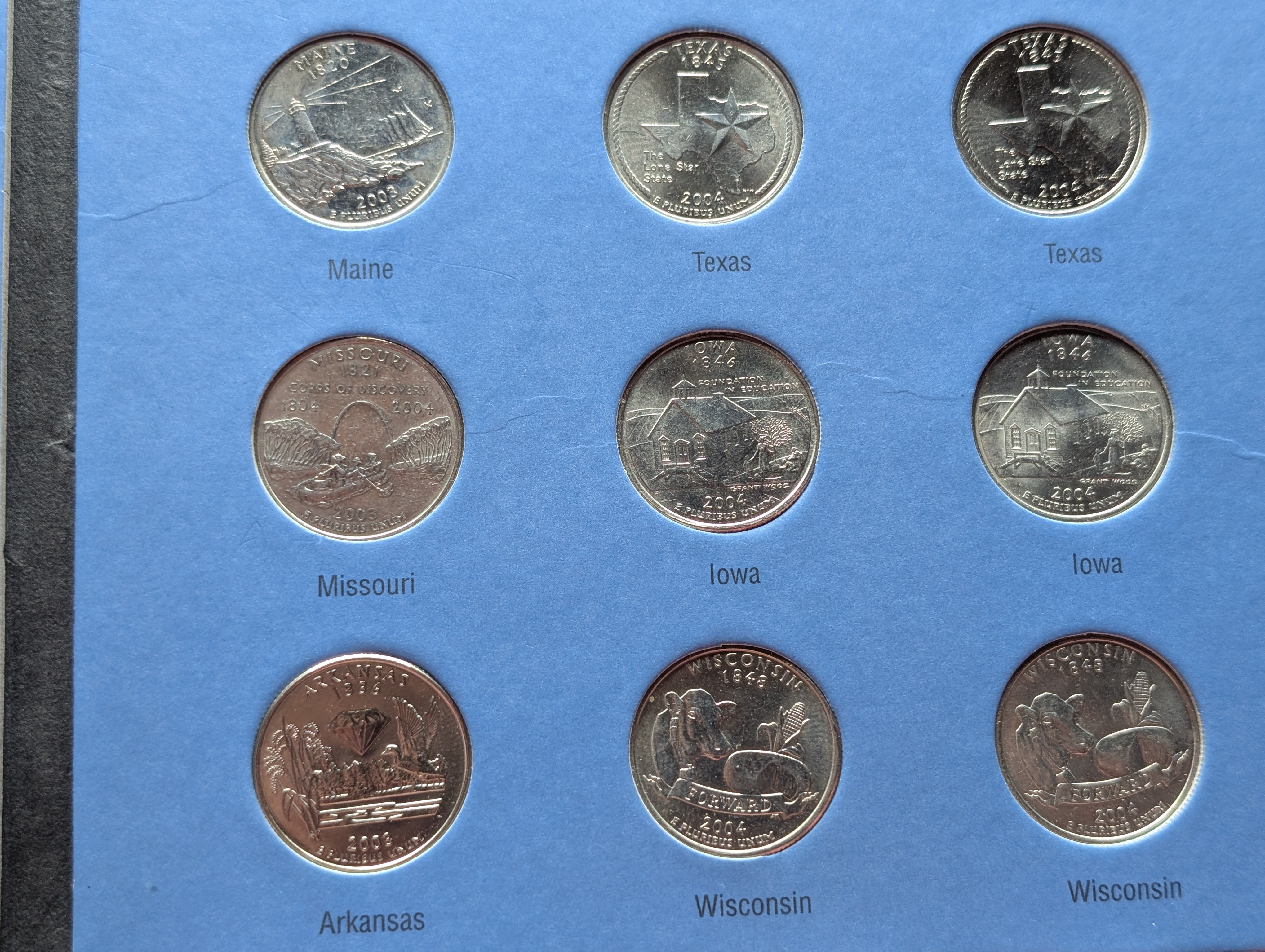Statehood Quarter 40-Coin Set 2002-P&D through 2005-P&D