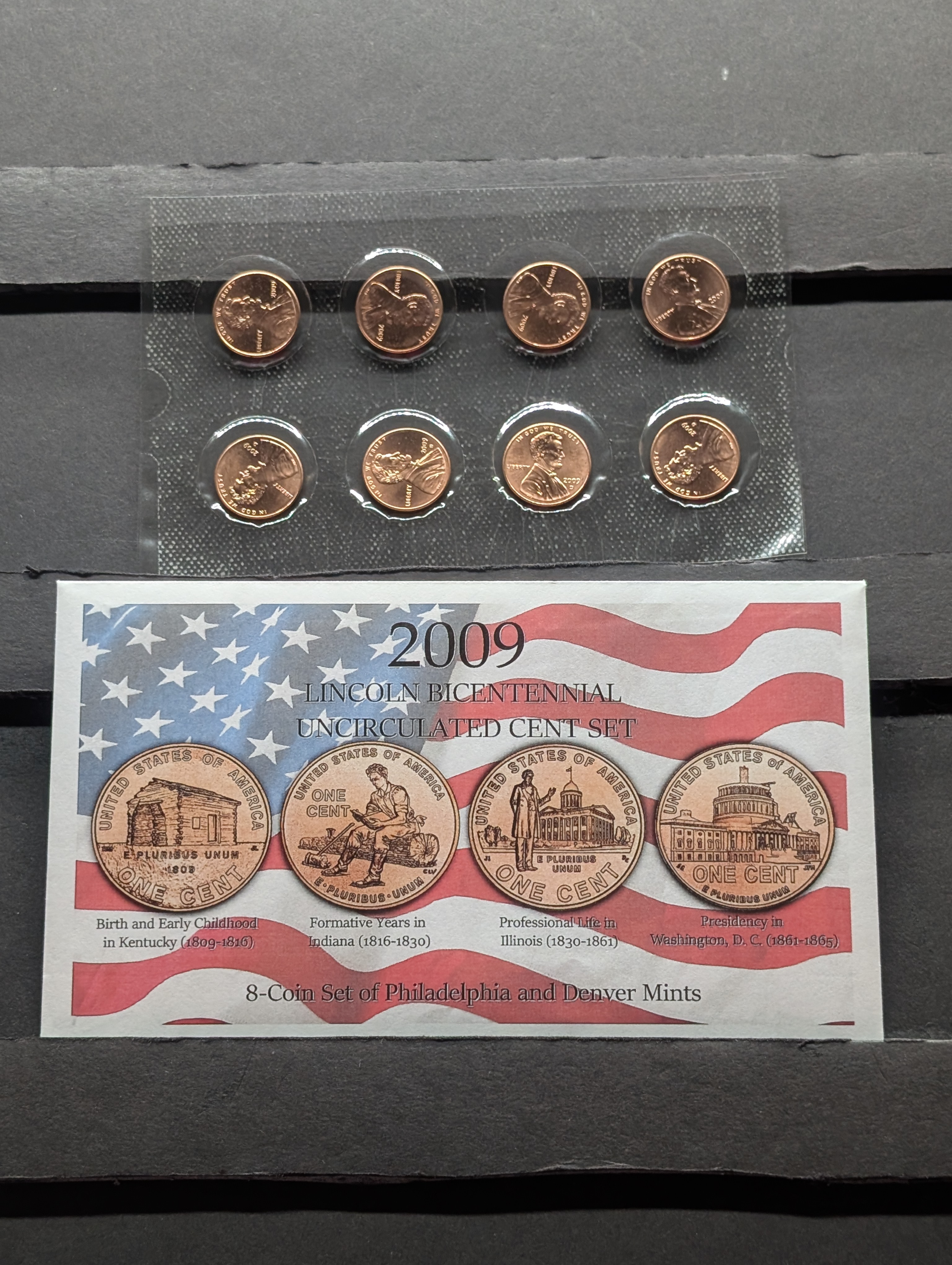 2009-P&D Lincoln Bicentennial Uncirculated 8-Coin Set