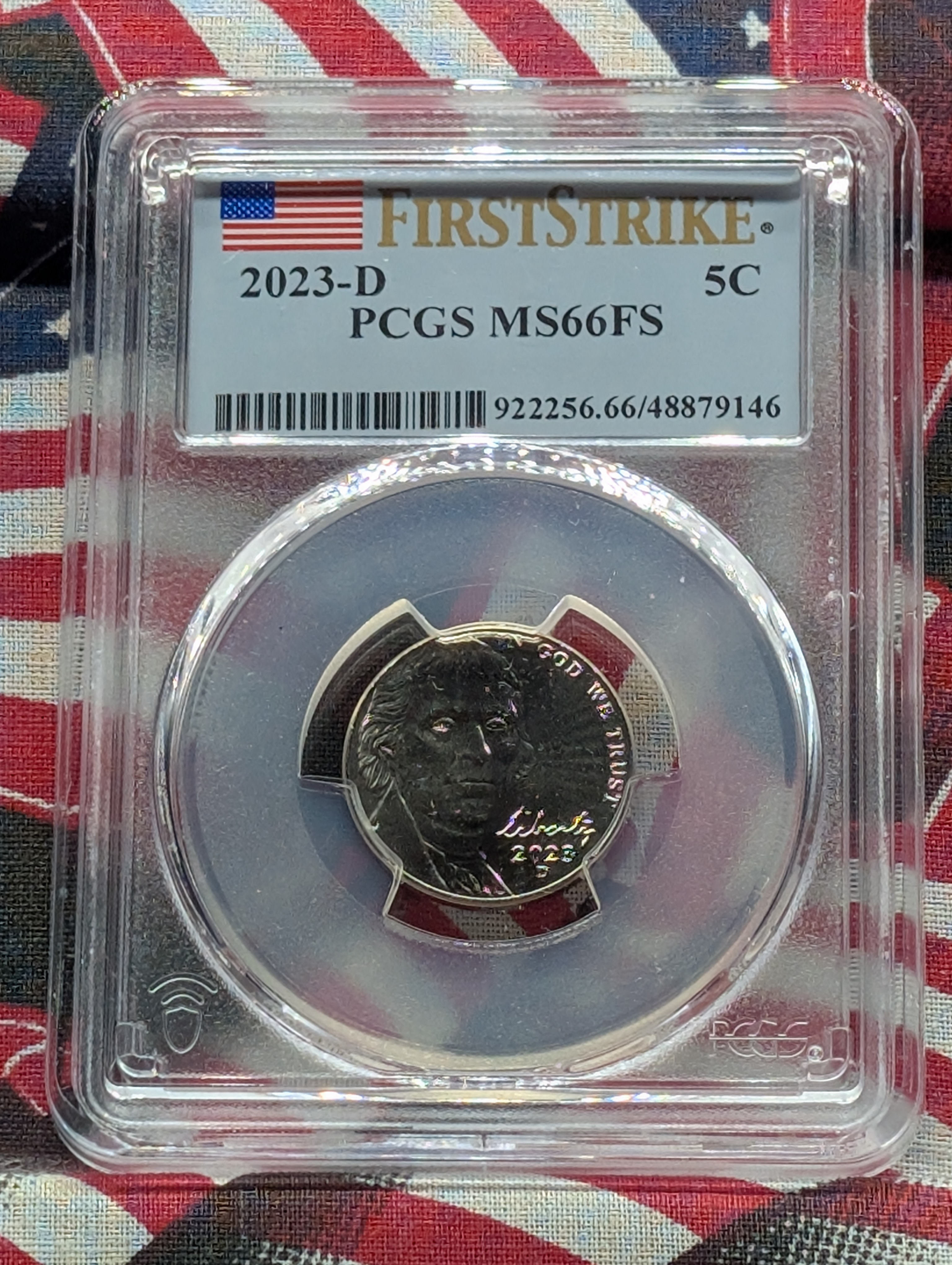 2023-D Jefferson Nickel - PCGS MS66 FS