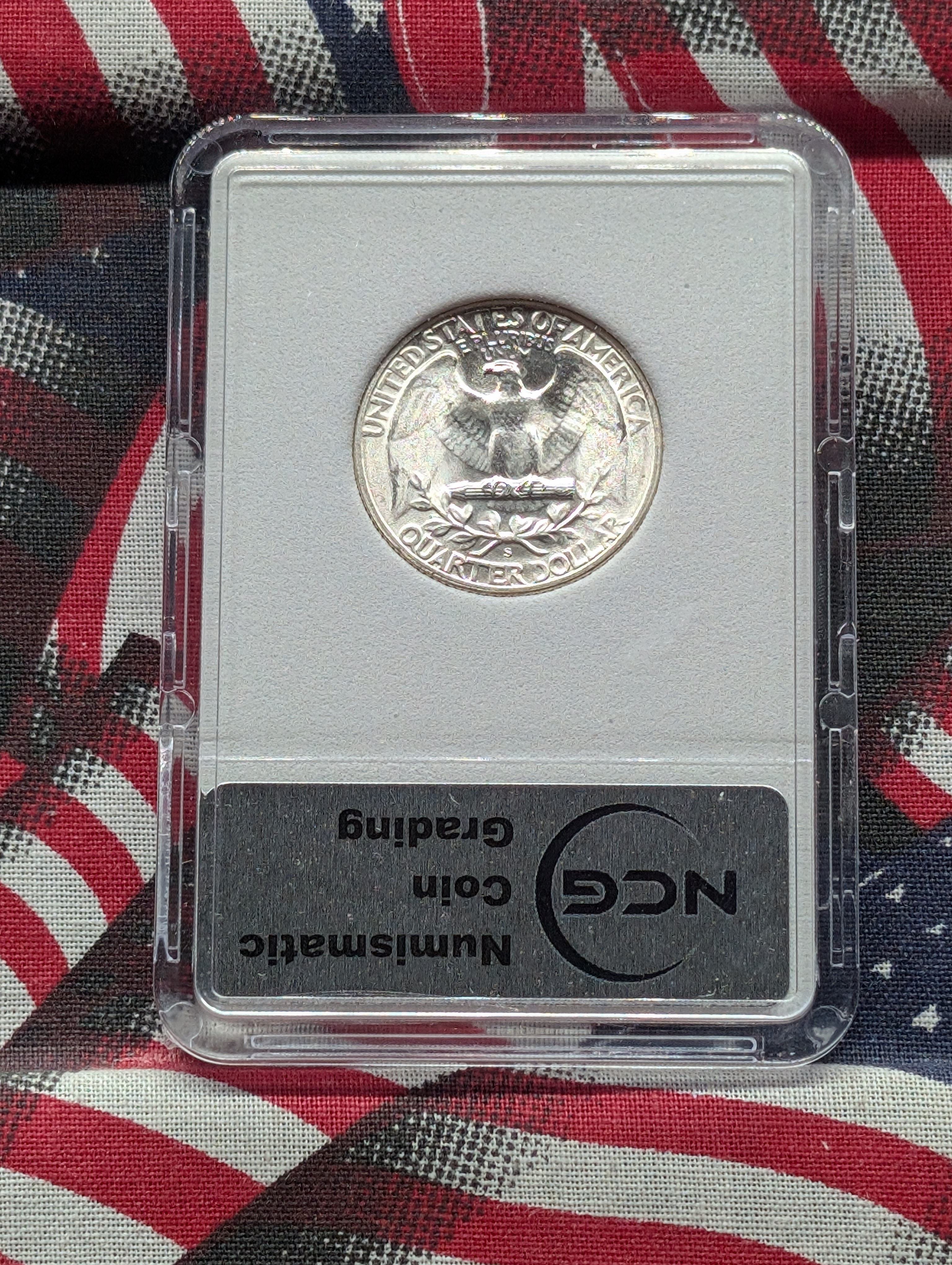 1947-S Washington 90% Silver Quarter - NCG MS68