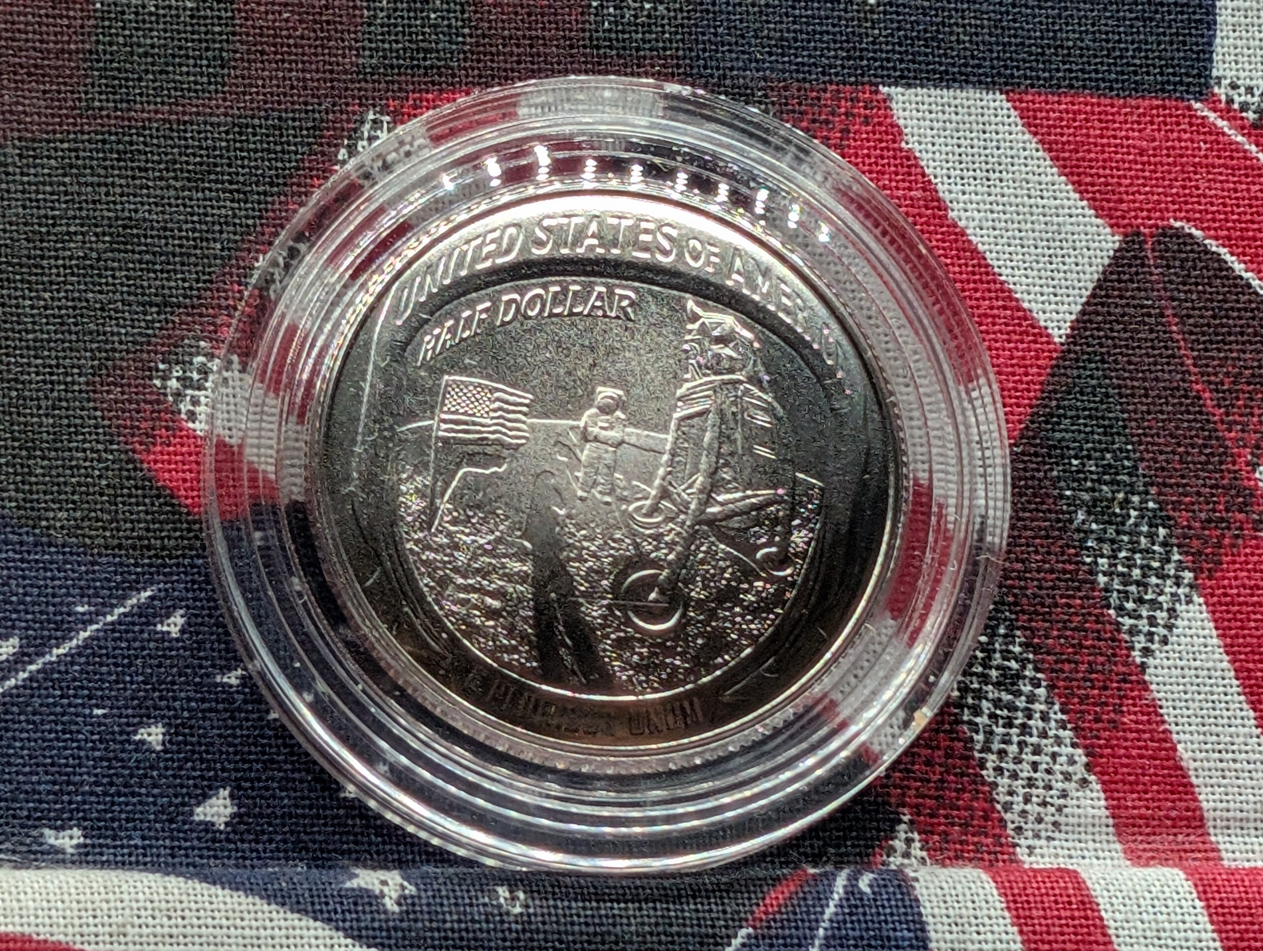 2019-D Apollo 11 50th Anniversary Commemorative Uncirculated Half-Dollar W/ Box & COA