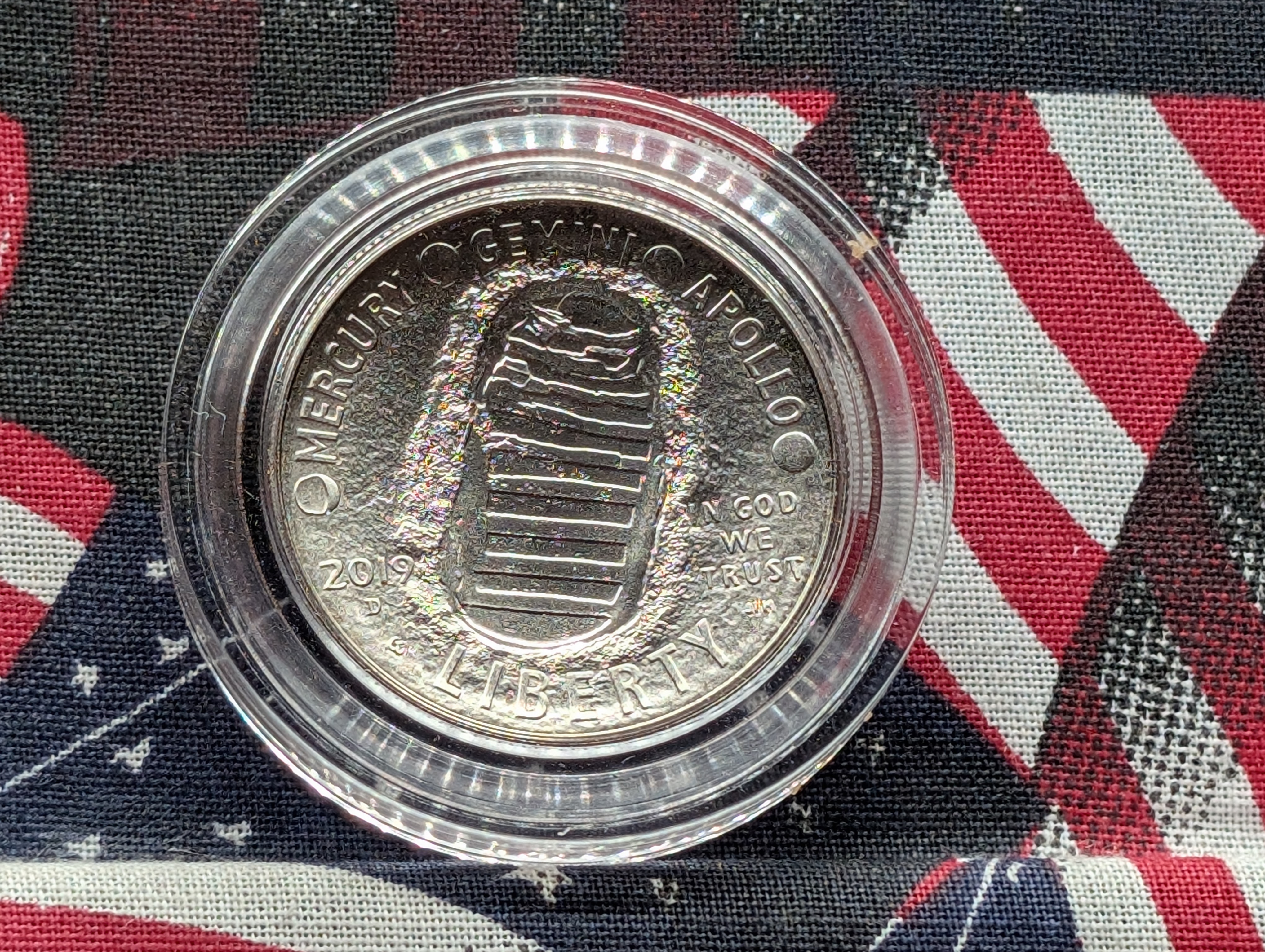 2019-D Apollo 11 50th Anniversary Commemorative Uncirculated Half-Dollar W/ Box & COA