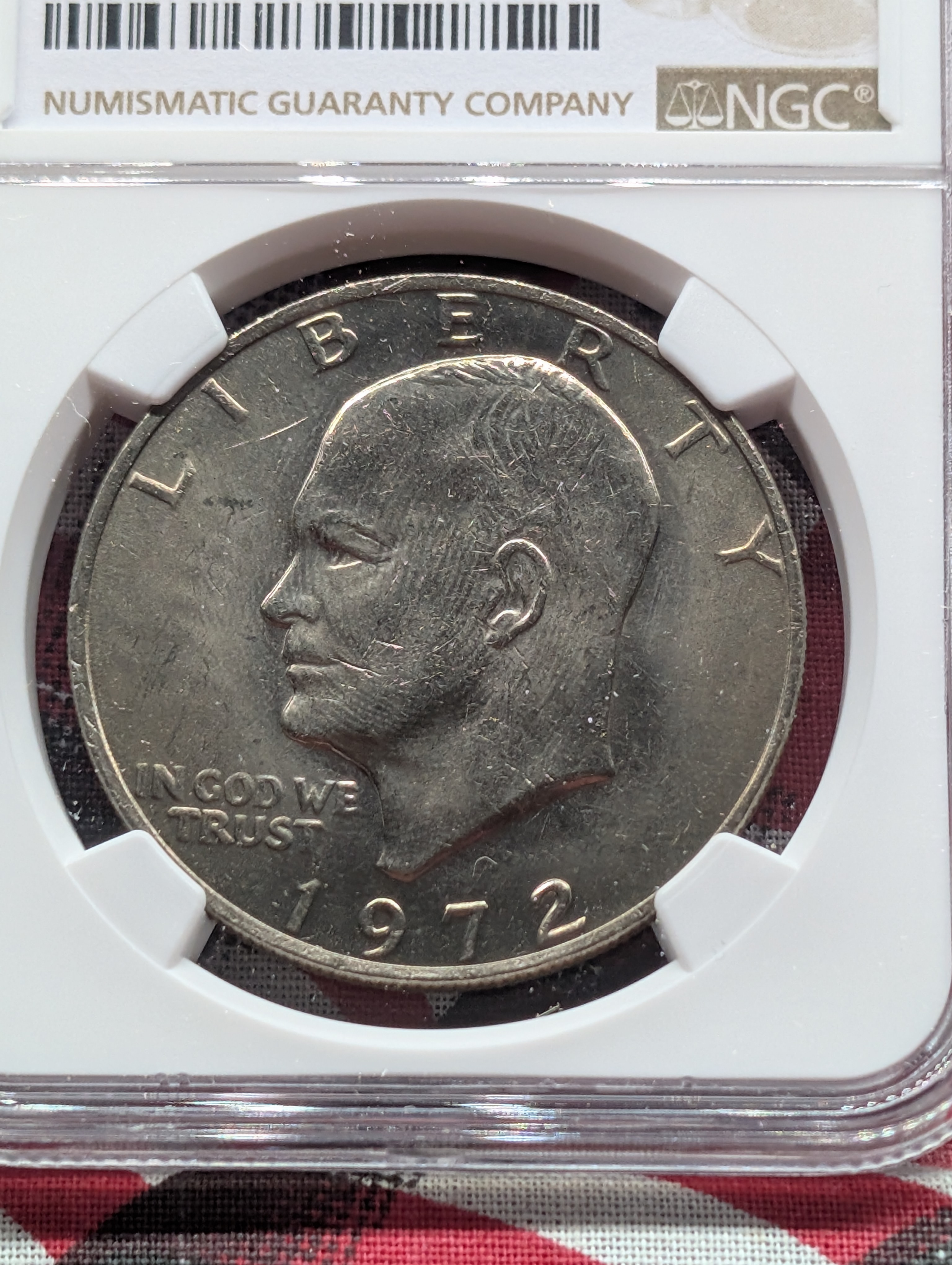 1972 Type-1 Eisenhower Dollar - NGC MS65