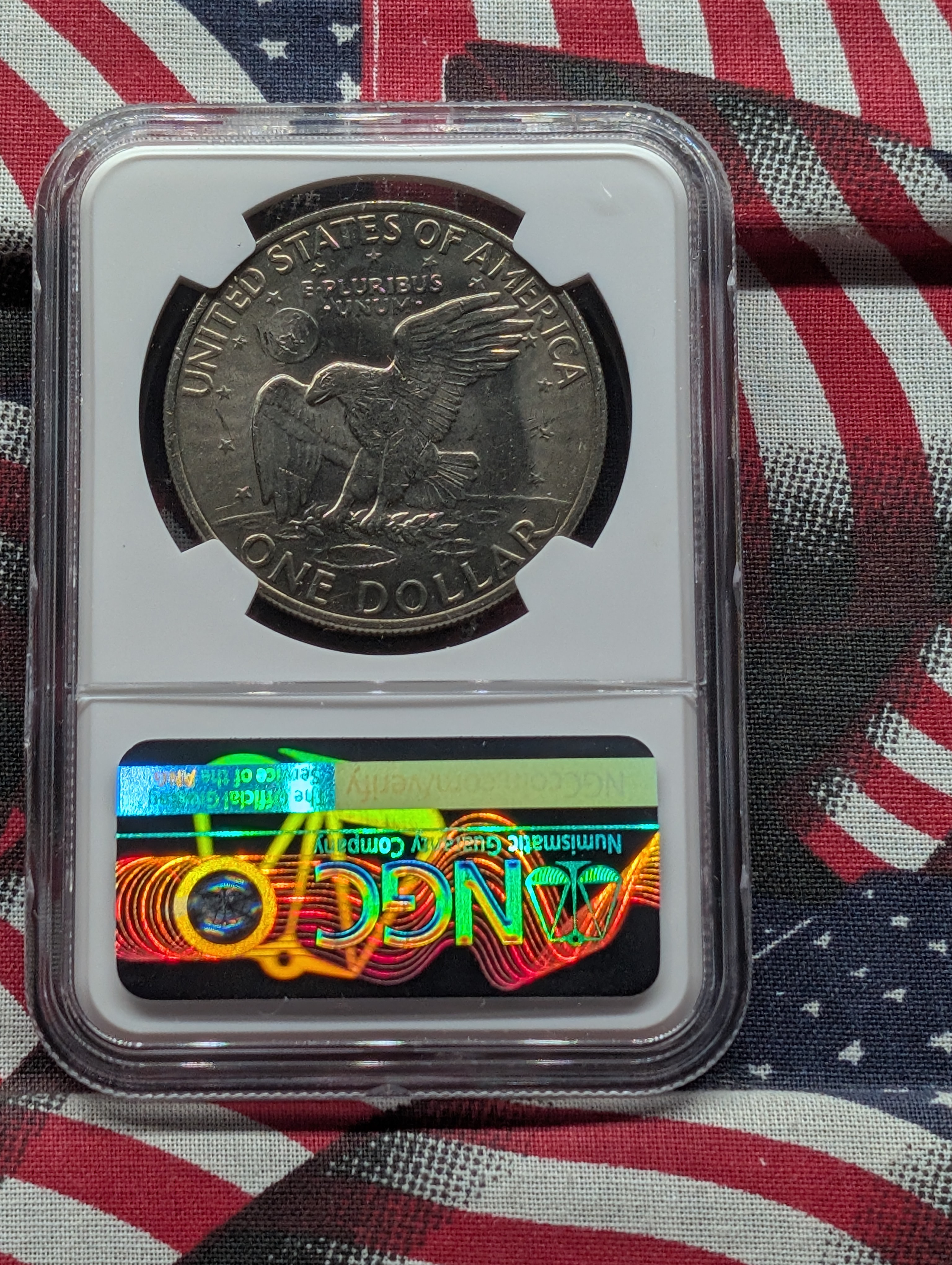 1972 Type-1 Eisenhower Dollar - NGC MS65