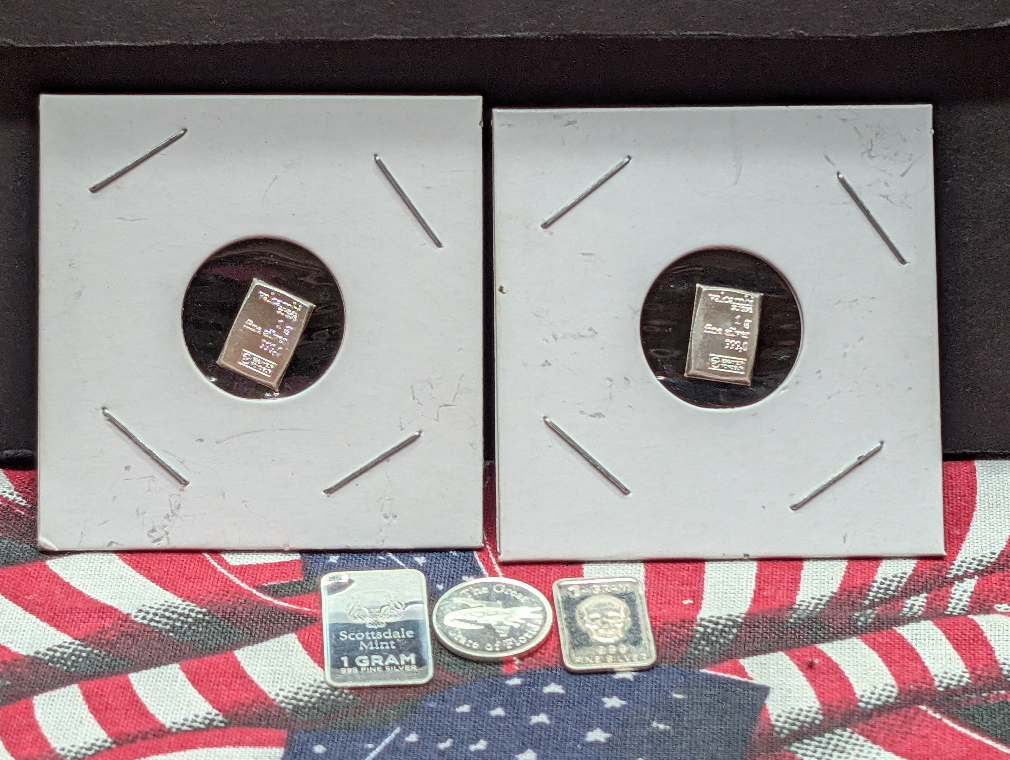 Collection of (5) Grams .999 Fine Silver