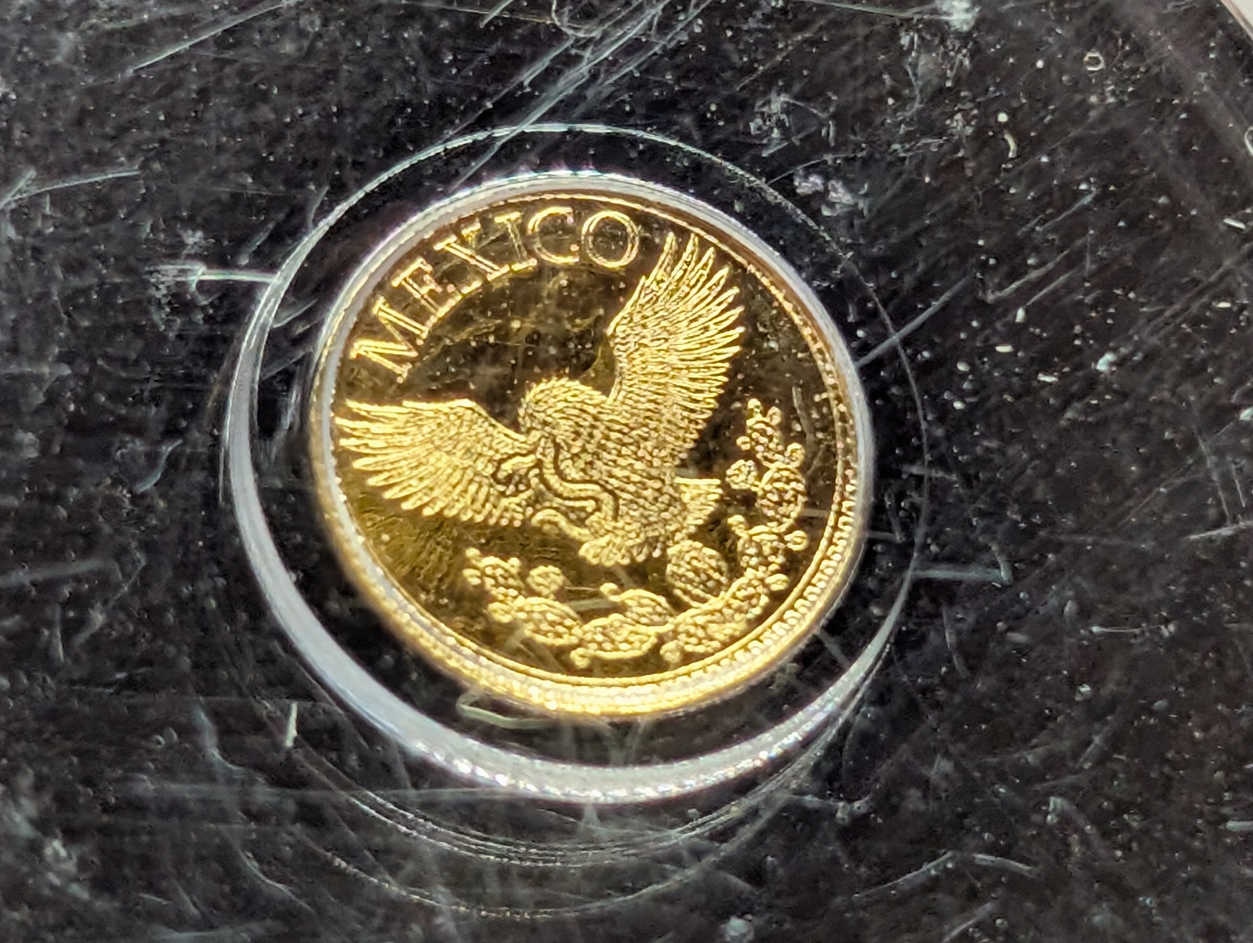 Pure GOLD Libertad Design Coin - 1/500 th oz. GOLD - ICG MS70 - (Penny shown for size comparison)