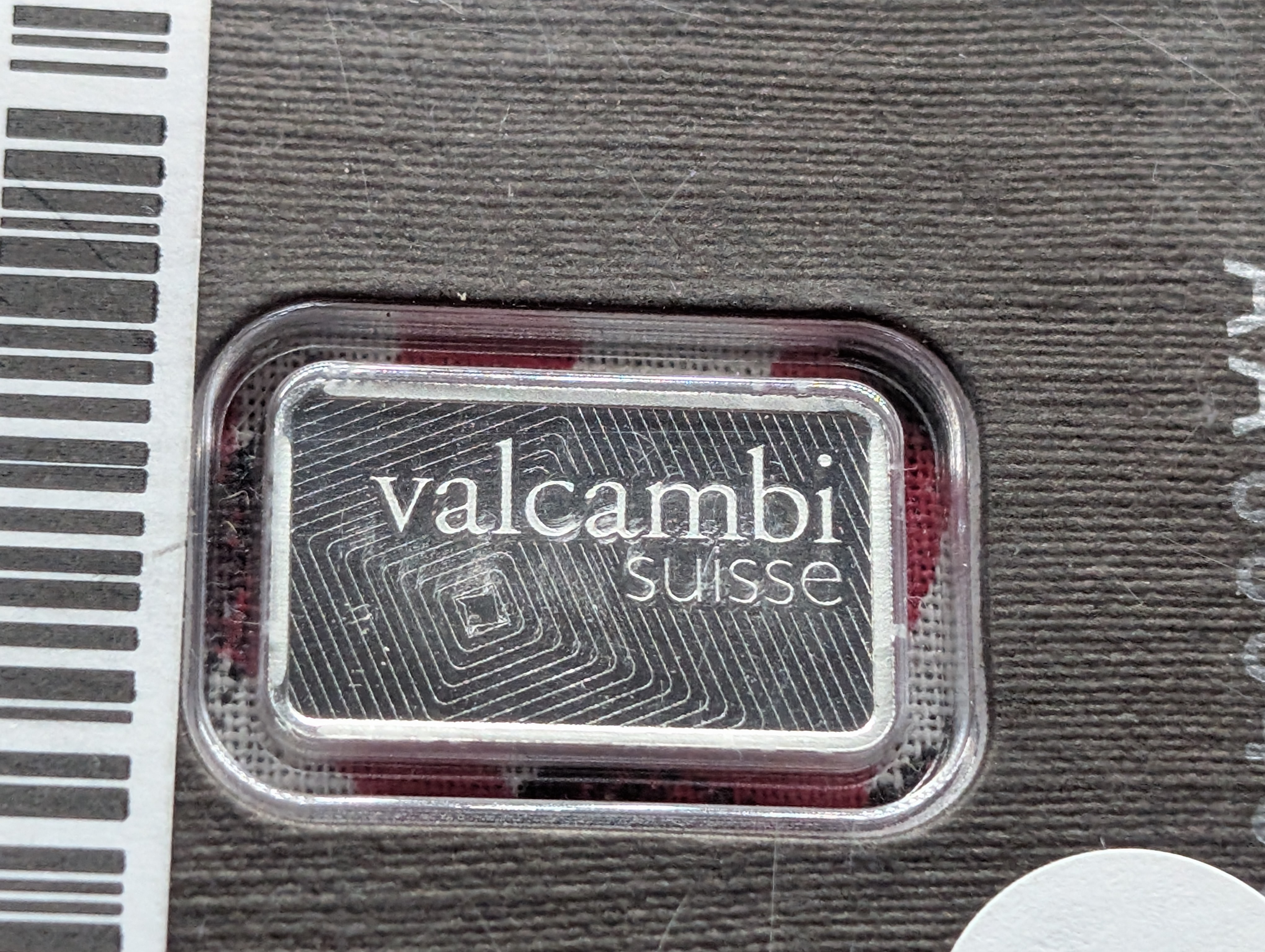 2.5g Platinum Bar - Sealed in Valcambi Assay Card