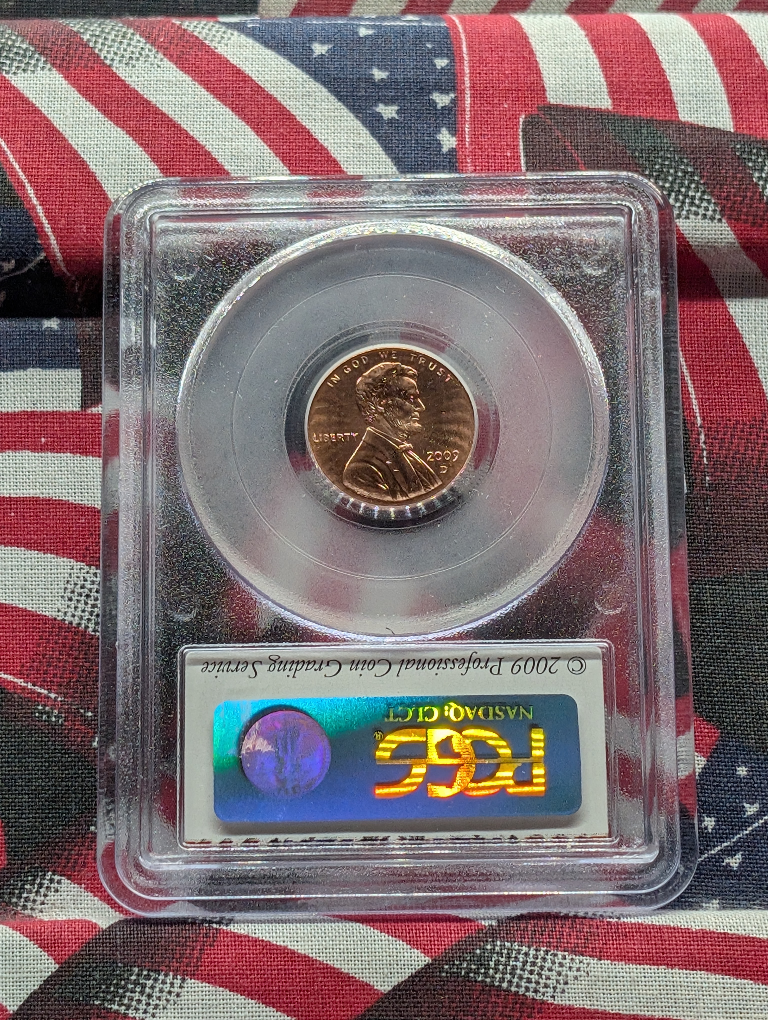 2009-D Lincoln Professional Life 1st Day of Issue Cent - PCGS MS66 RD