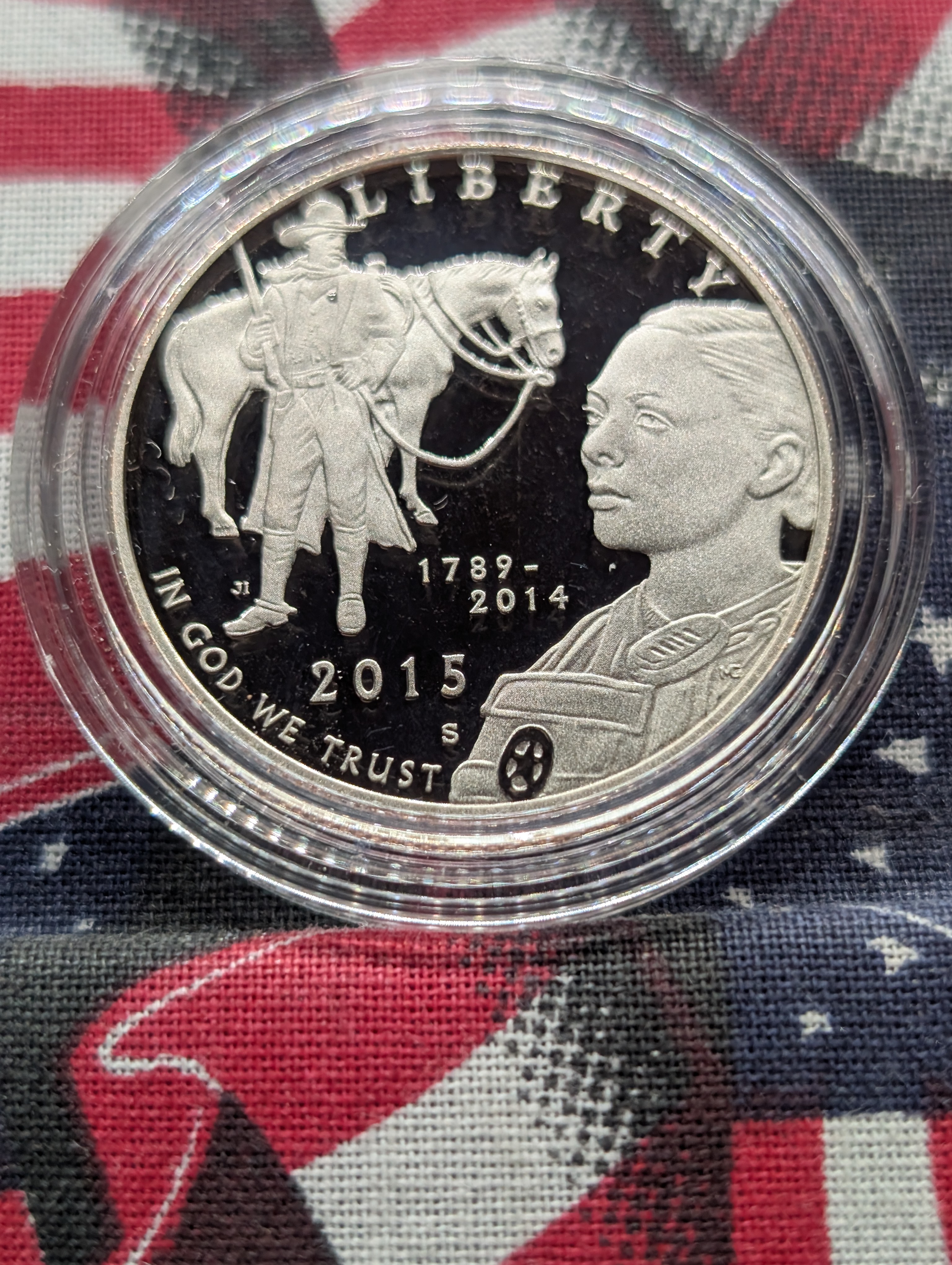 2015-S PROOF U.S. Marshals 225th Anniversary Commemorative Half-Dollar W/ Box & COA