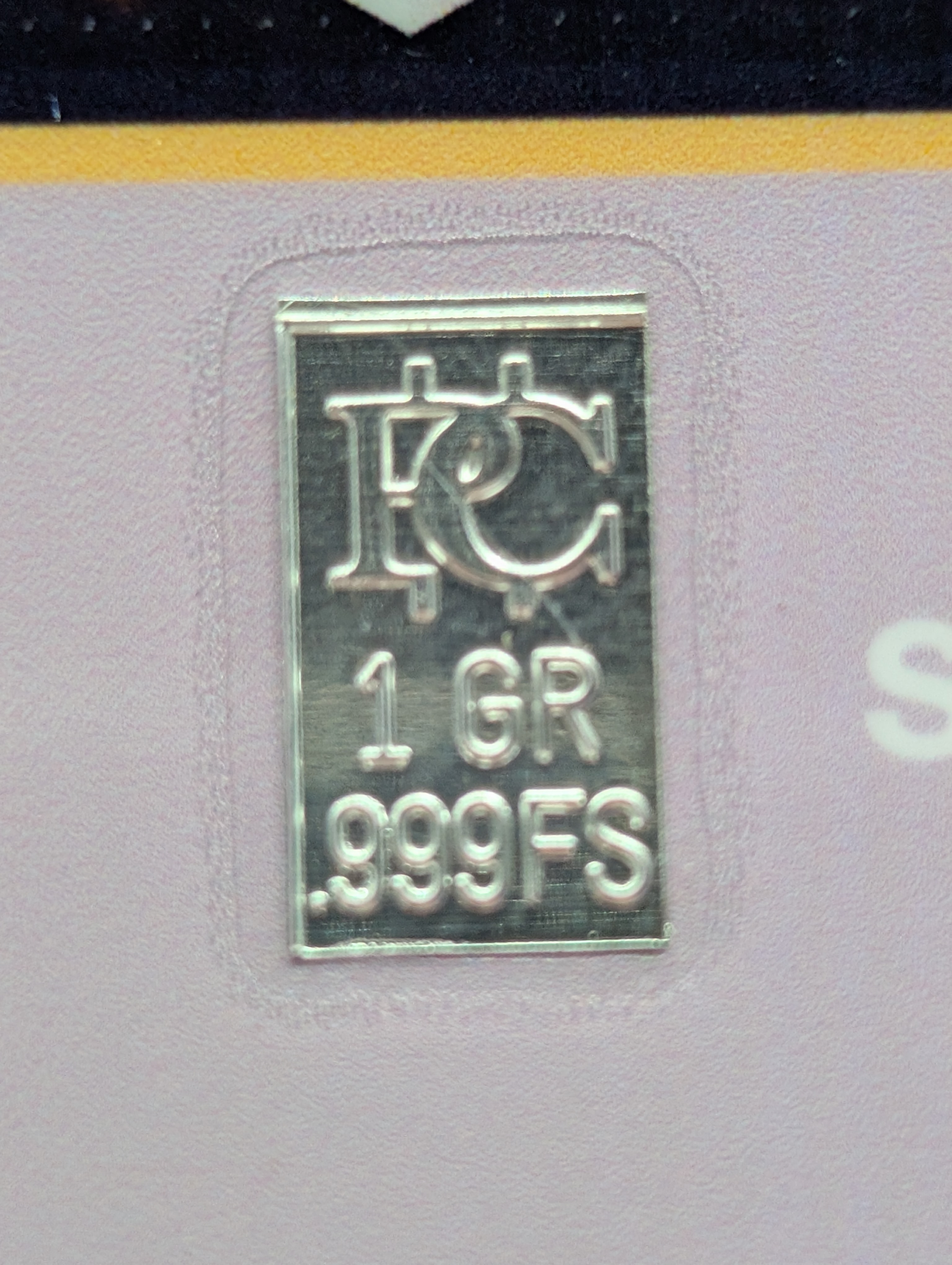 Almost Heaven Gold & Silver 1 grain .999 Fine Silver Bar