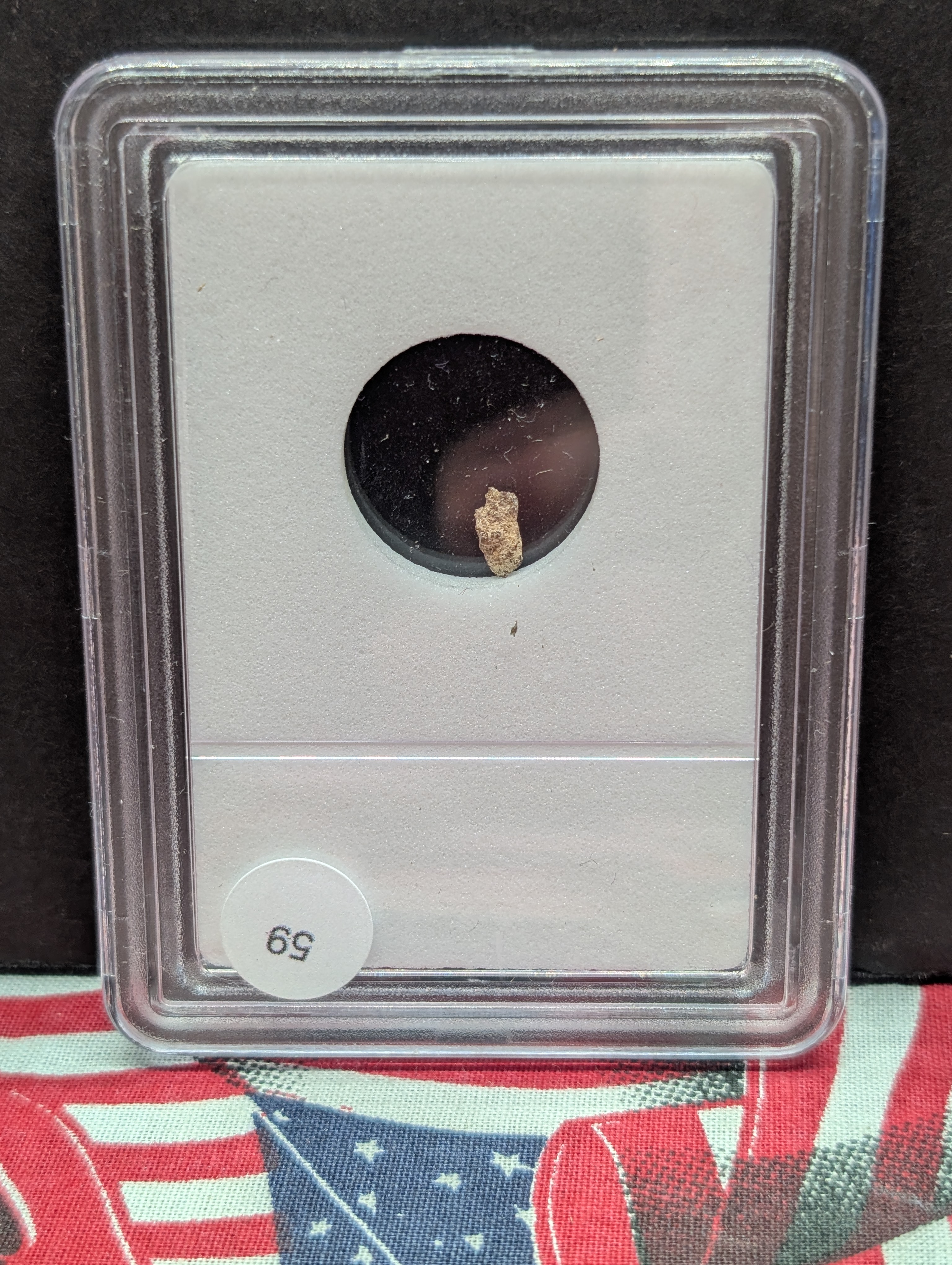 Authentic Meteorite Space Rock Found in The Sahara Desert - Slabbed By International Numismatic Bureau
