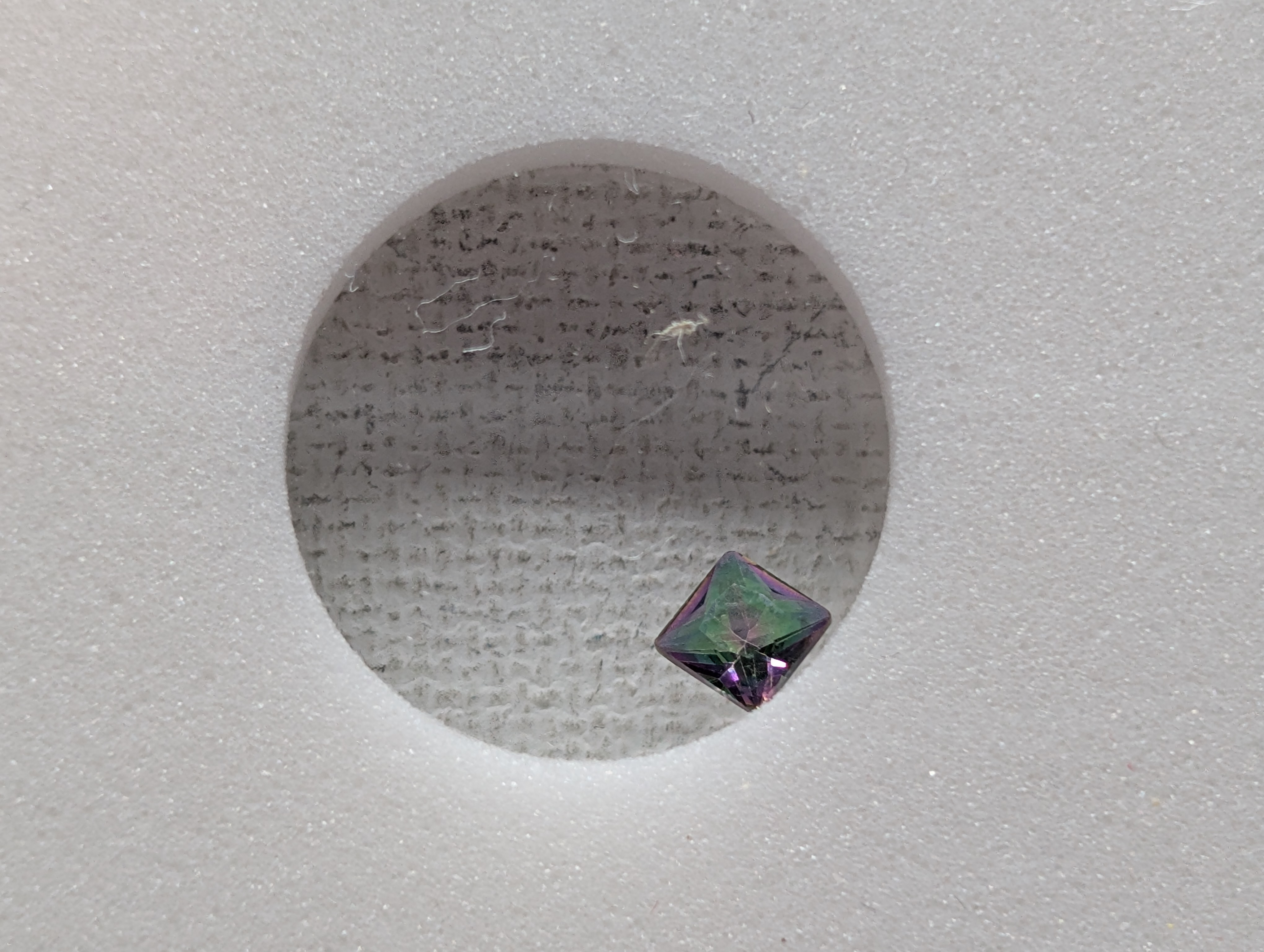 Mystic Topaz Authentic Gemstone - Slabbed By International Numismatic Bureau