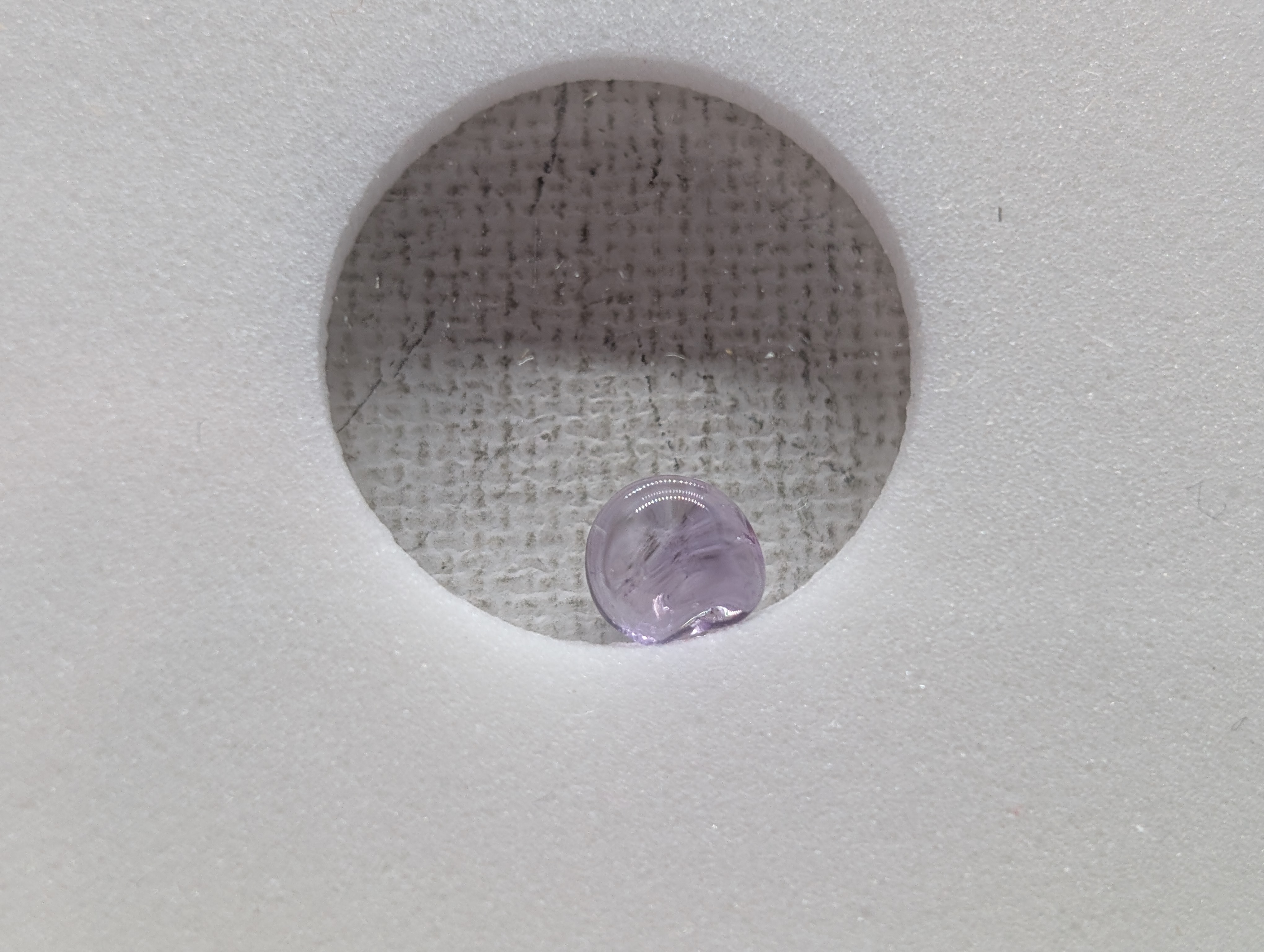 Natural Amethyst Authentic Gemstone - Slabbed By International Numismatic Bureau