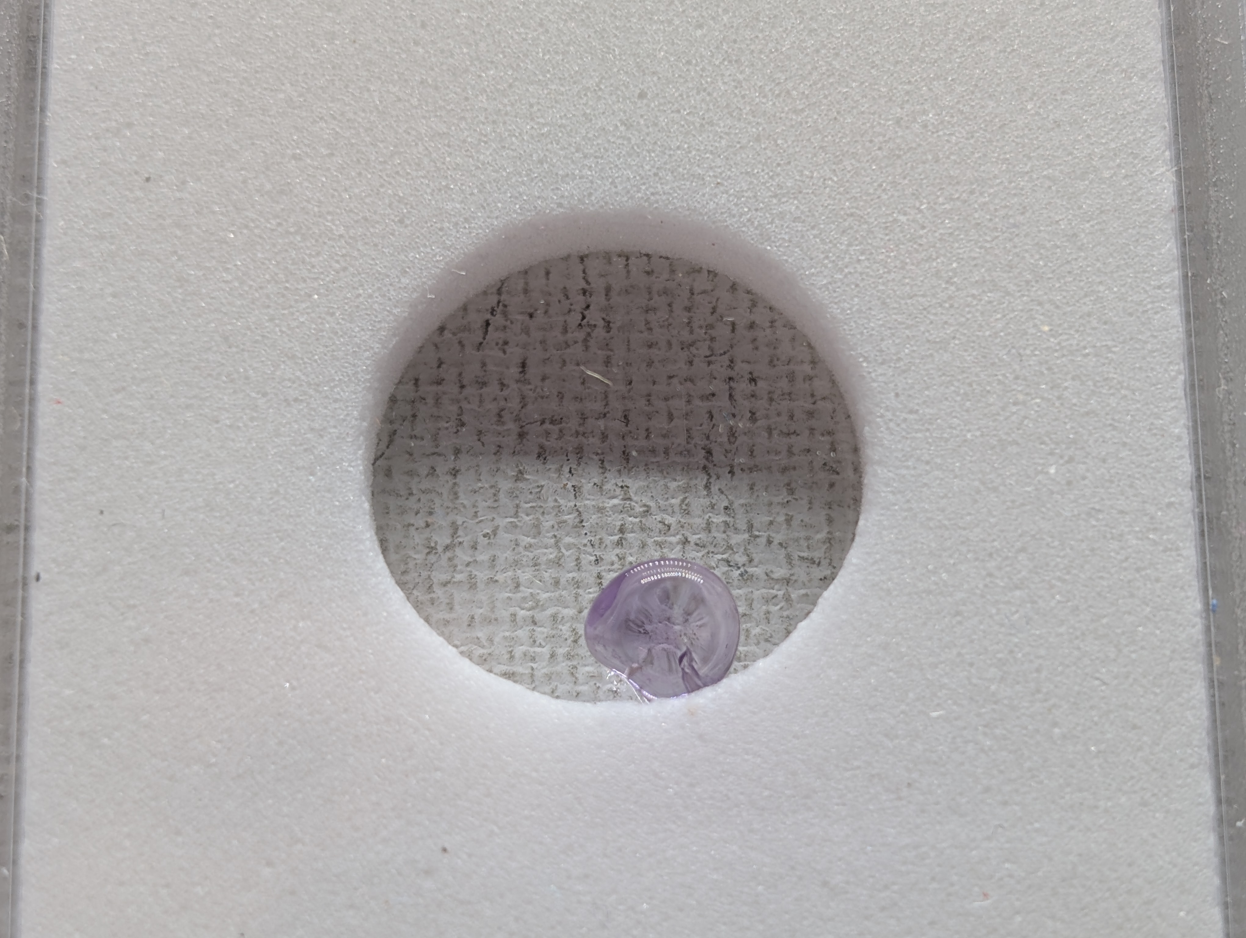 Natural Amethyst Authentic Gemstone - Slabbed By International Numismatic Bureau