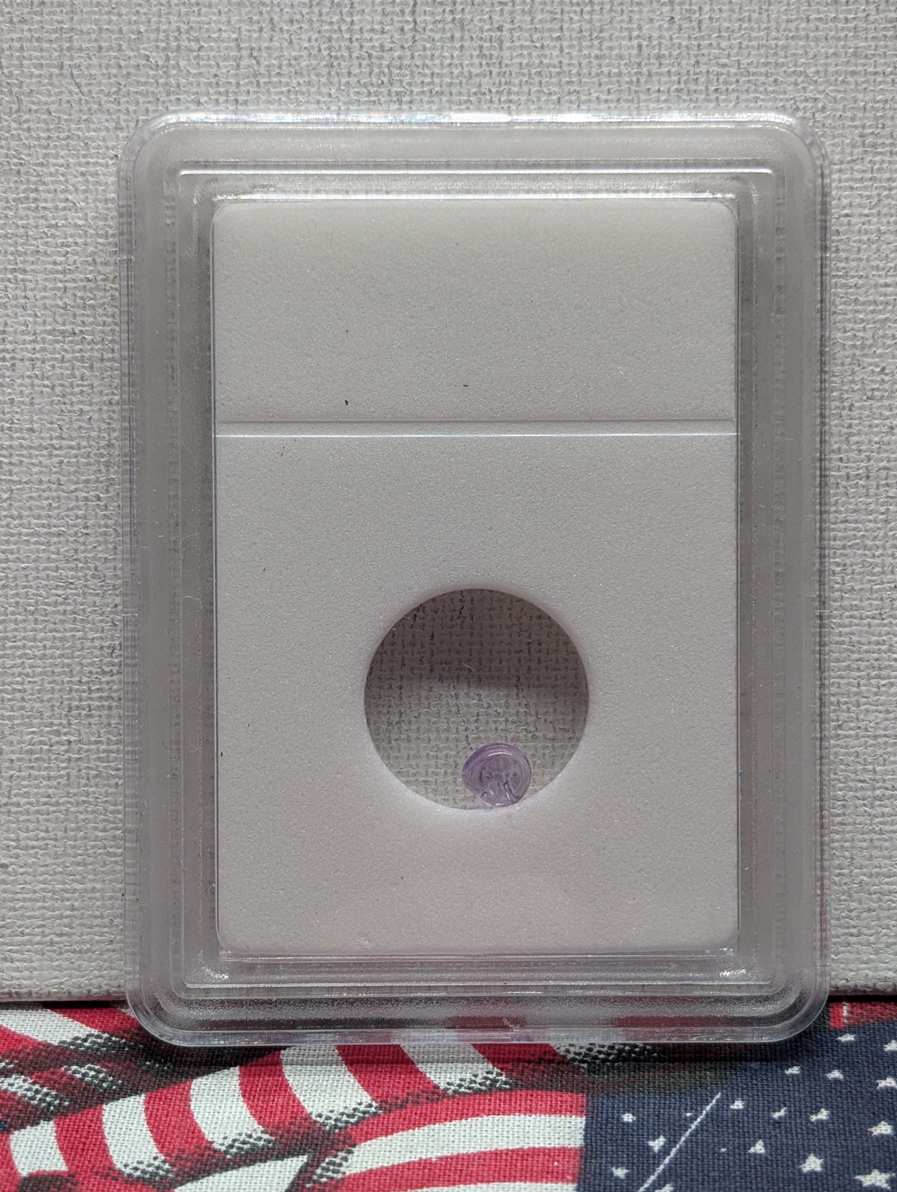 Natural Amethyst Authentic Gemstone - Slabbed By International Numismatic Bureau