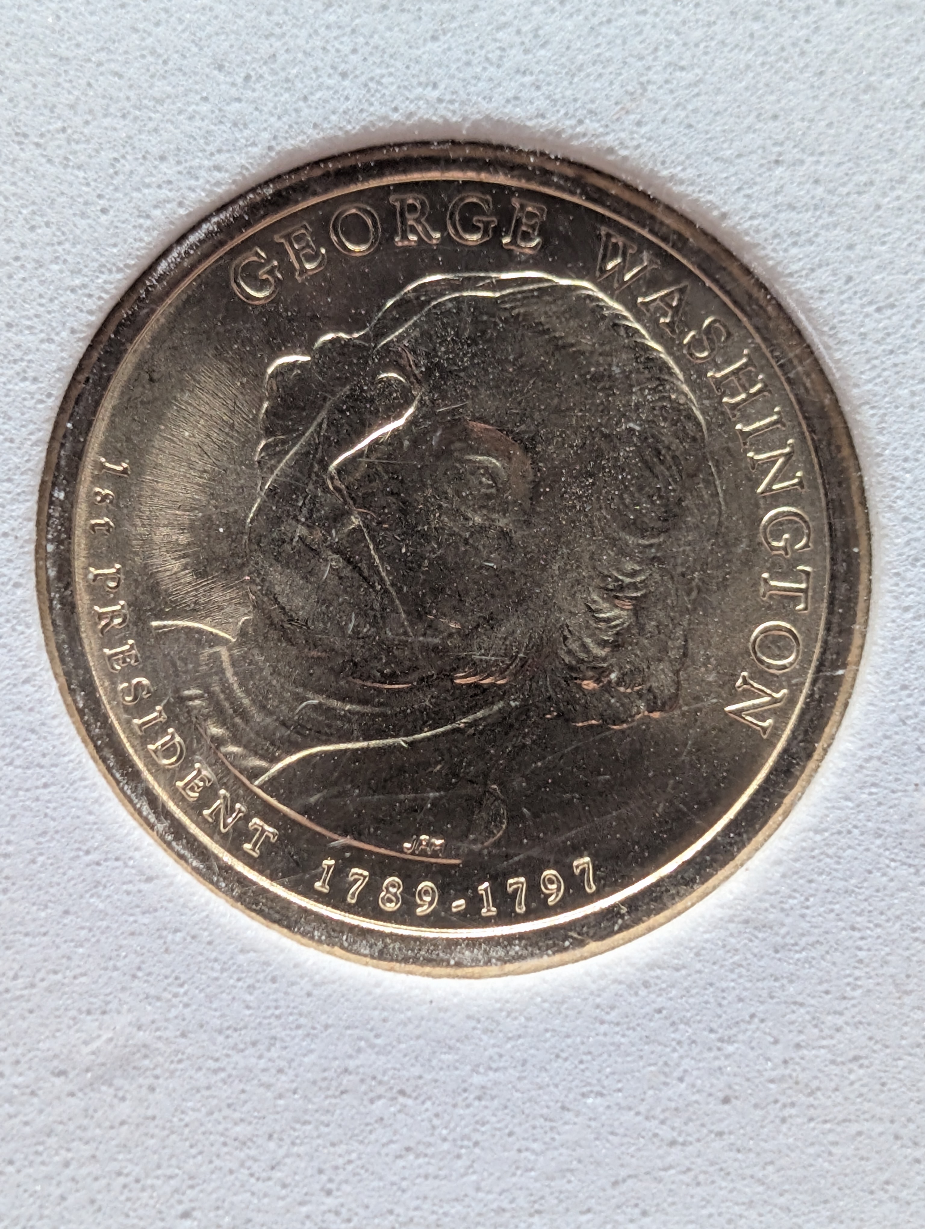 2007-P Washington Commemorative 1st Day of Issue Dollar - IGS MS 65