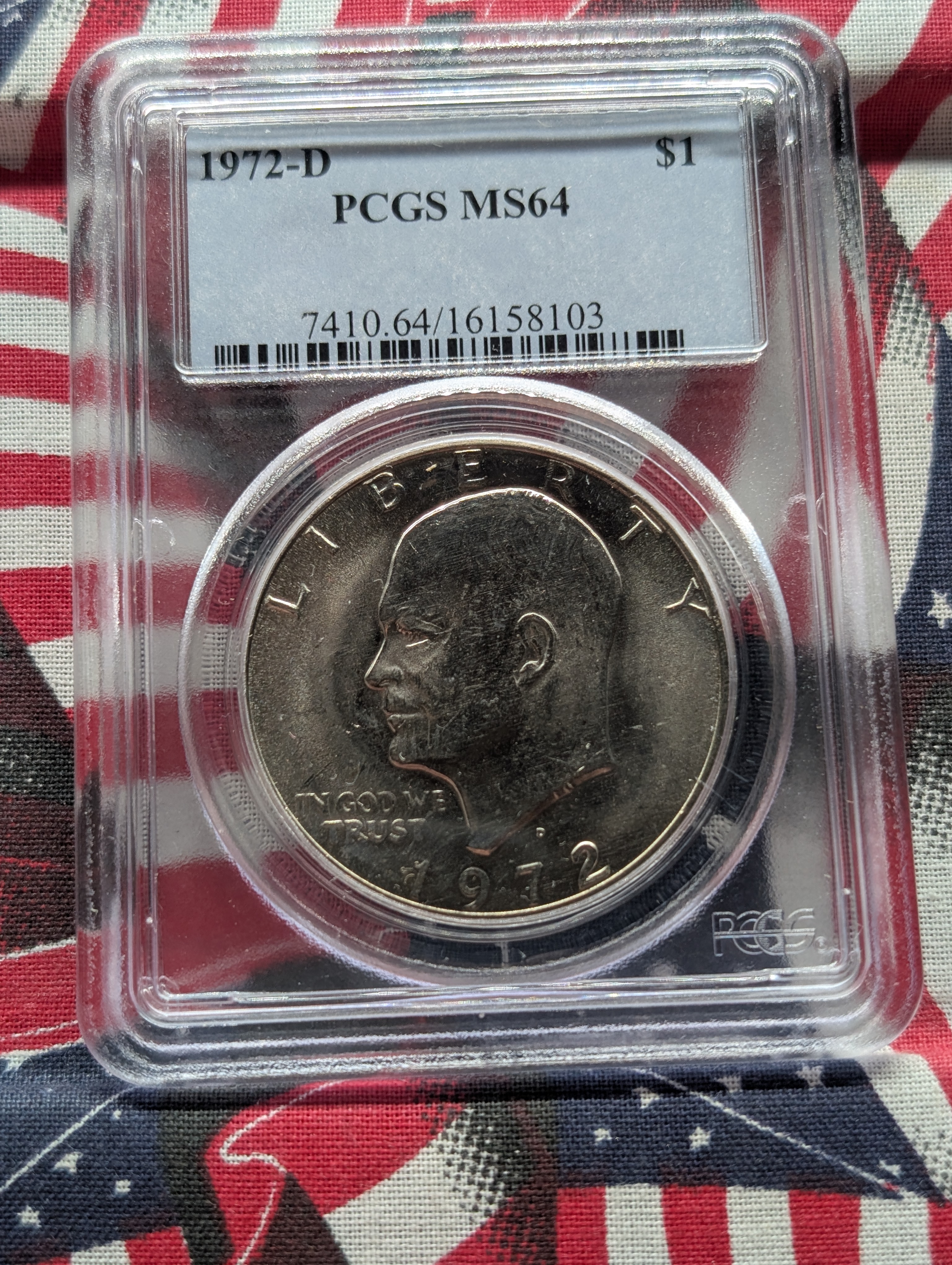 1972-D Eisenhower Dollar - PCGS MS64