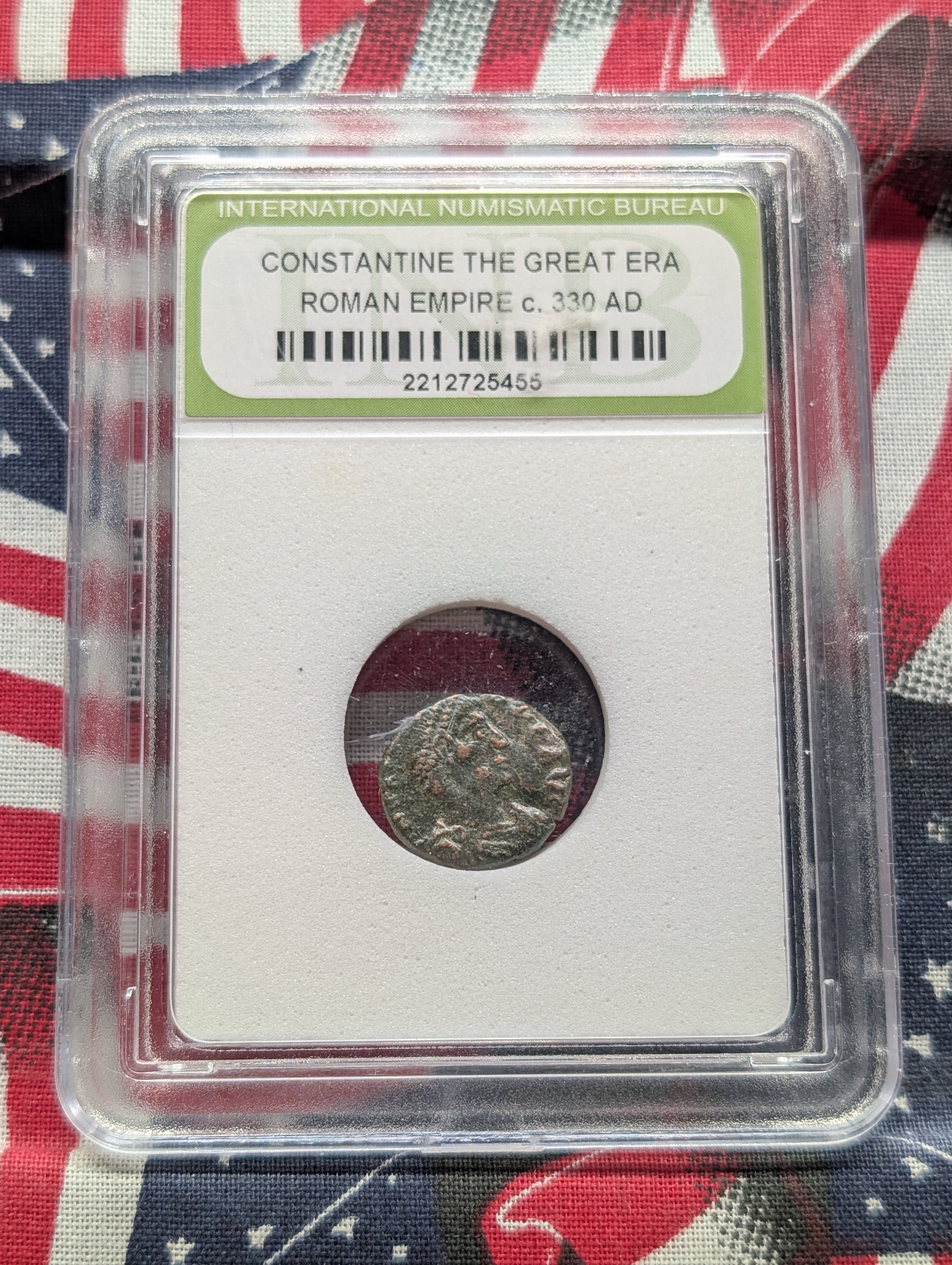 c.330 AD Constantine the Great Era Ancient Bronze Coin - Slabbed By International Numismatic Bureau