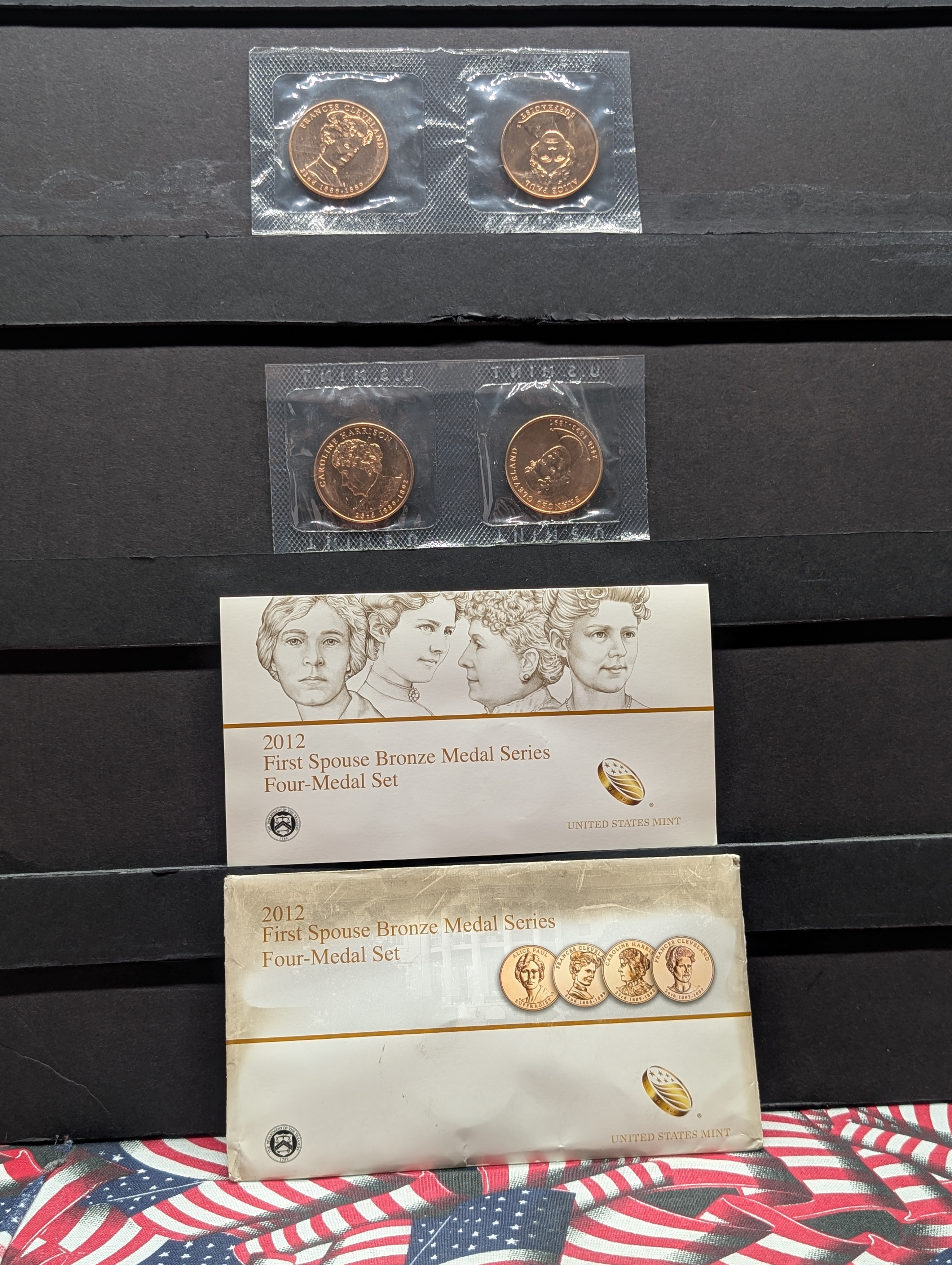2012 First Spouse Bronze Medal 4-Medal Set