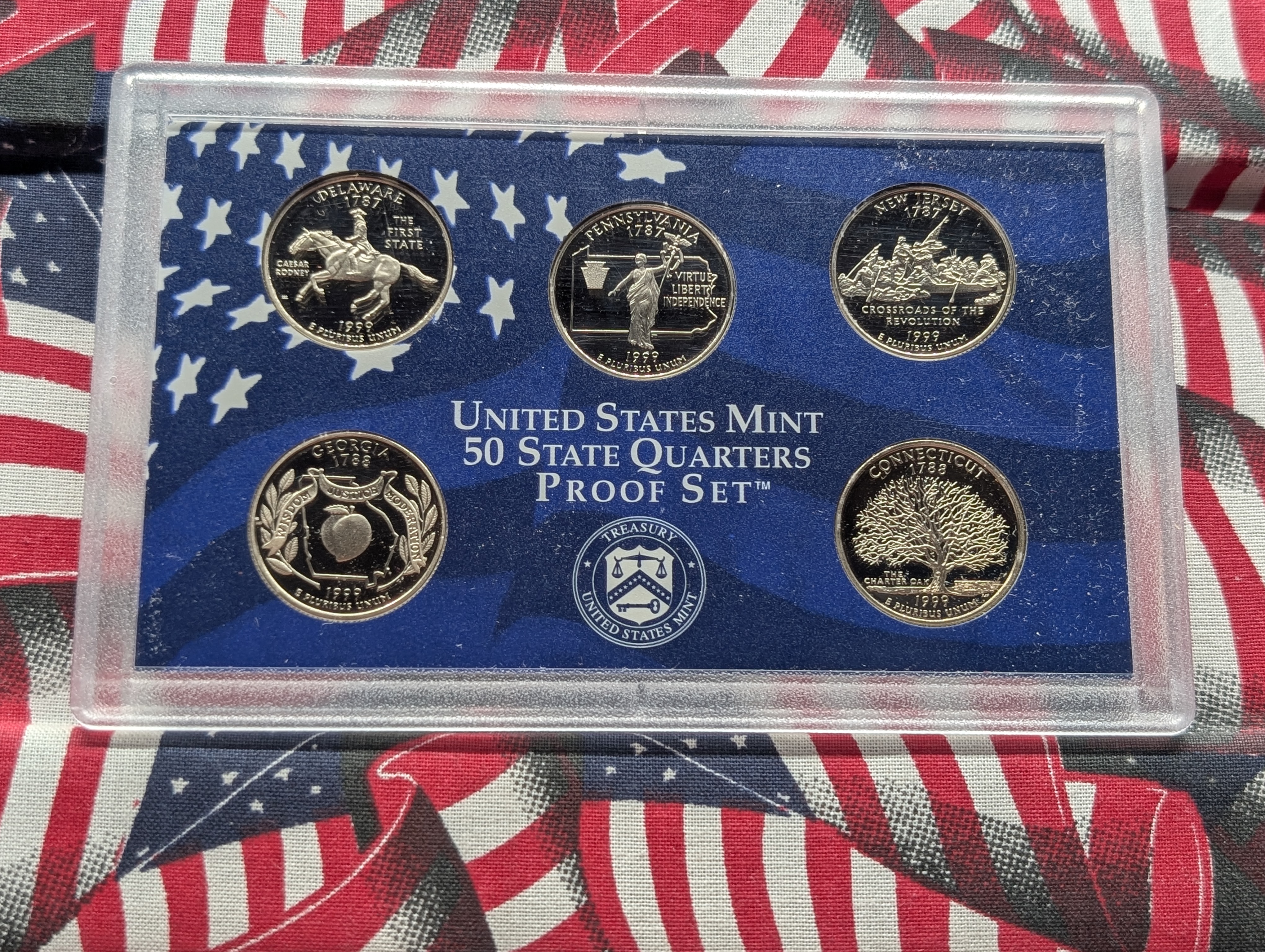 1999-S United States Mint 50 State Quarter Five-Coin PROOF Set