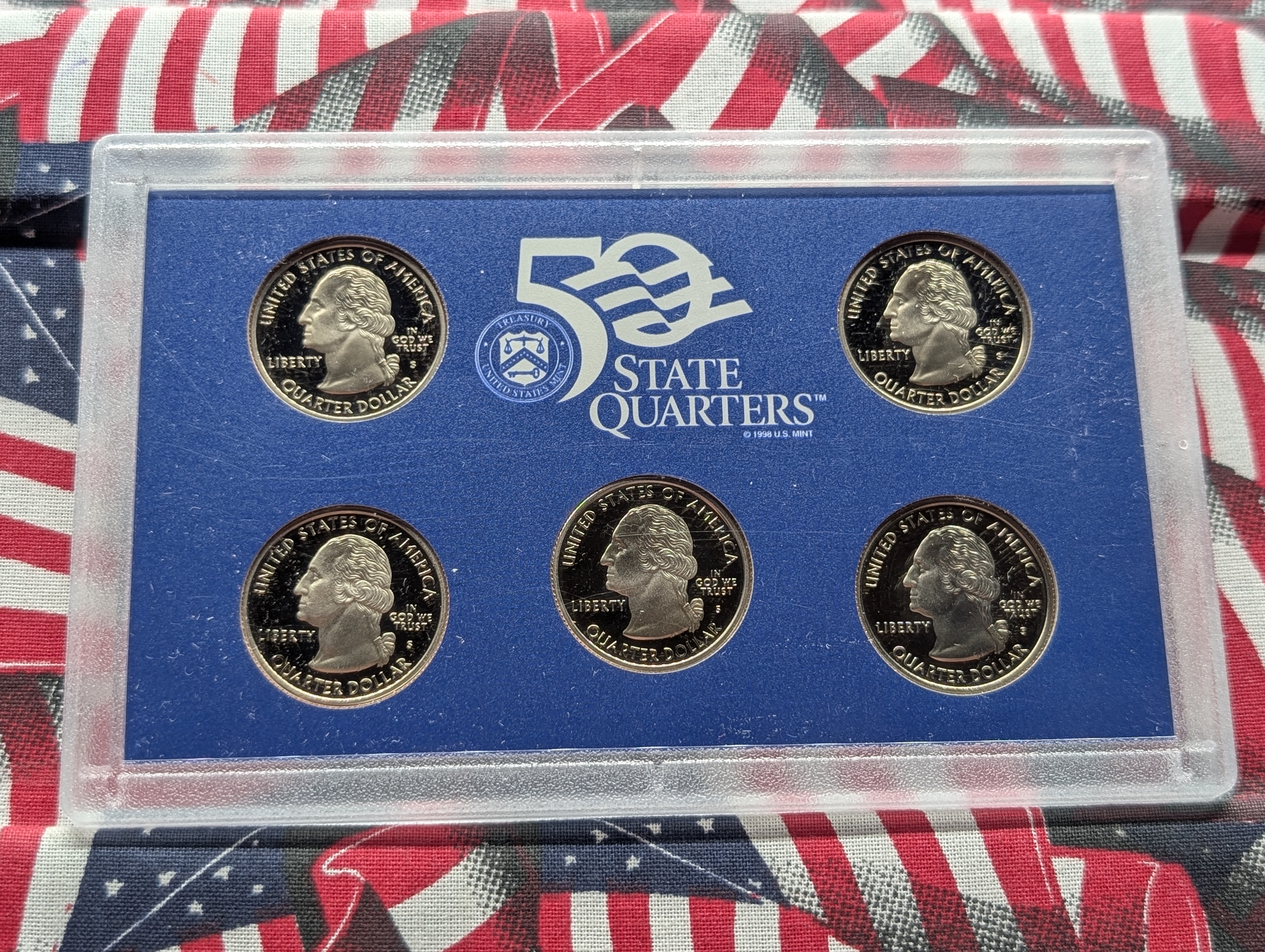 1999-S United States Mint 50 State Quarter Five-Coin PROOF Set