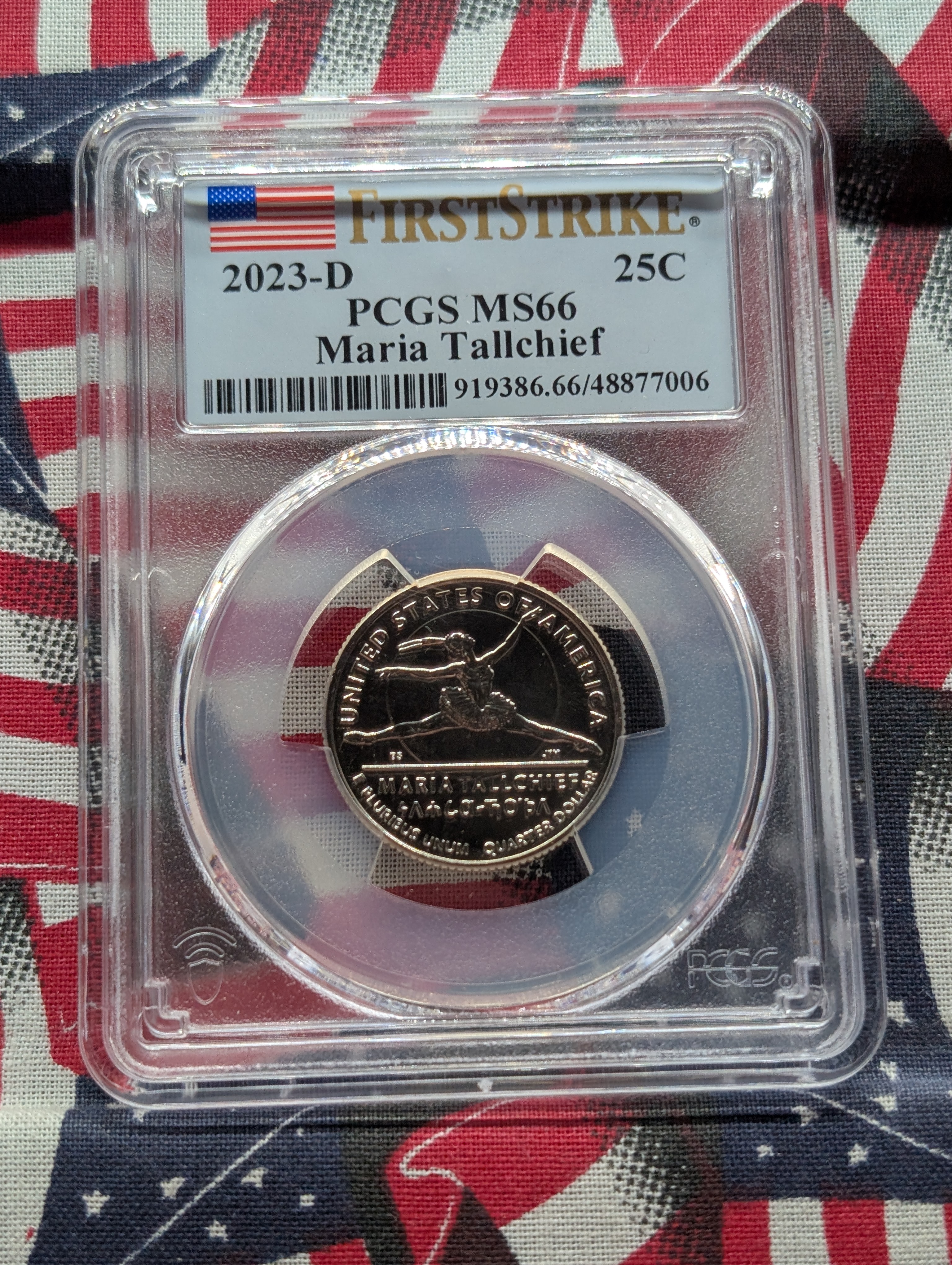 2023-D Maria Tallchief Quarter - PCGS MS66 First Strike