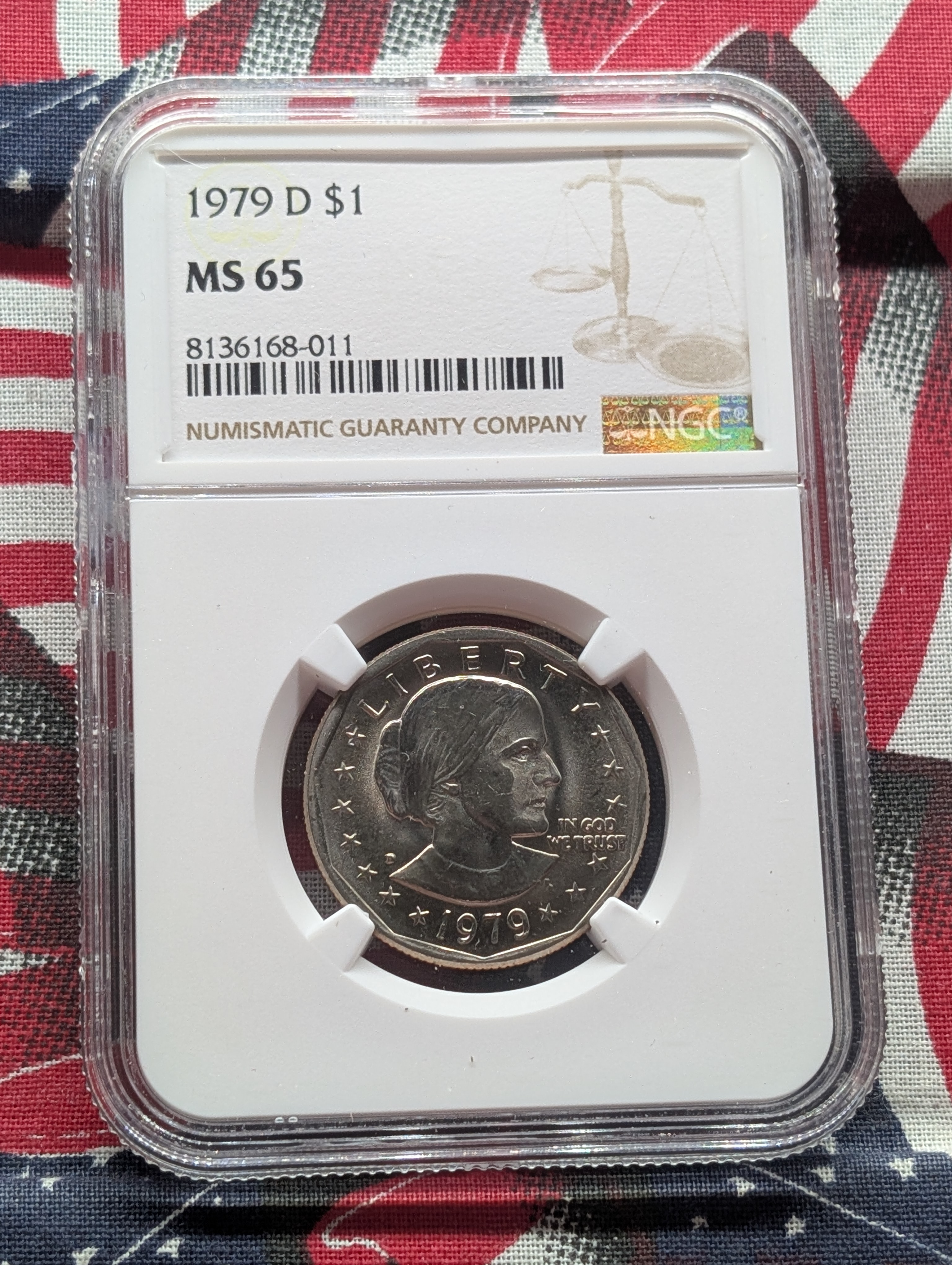 1979-D Susan B. Anthony Dollar - NGC MS65