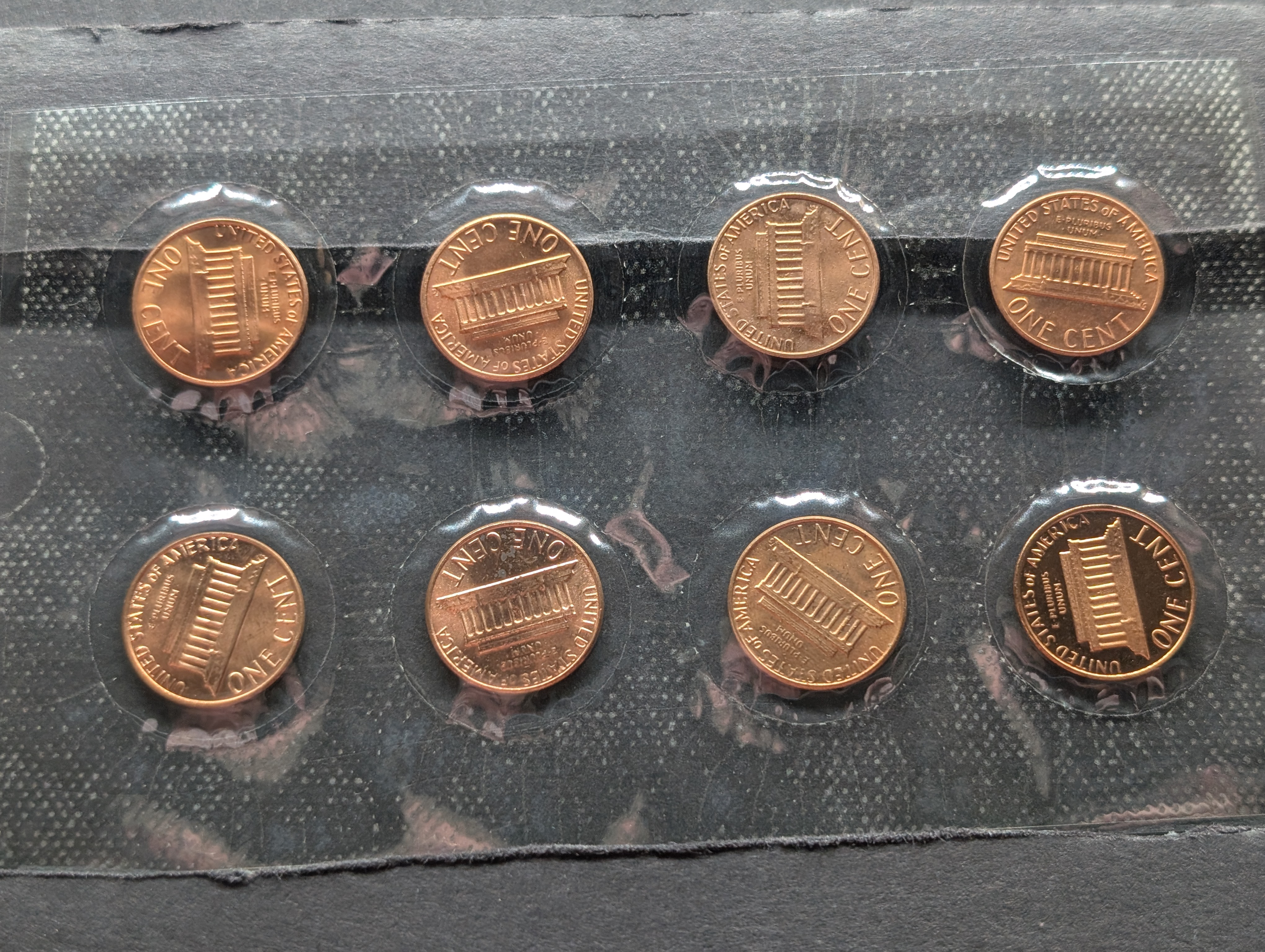 1982-P, D & S Lincoln Cent Variety Collection, 8 Coin Set