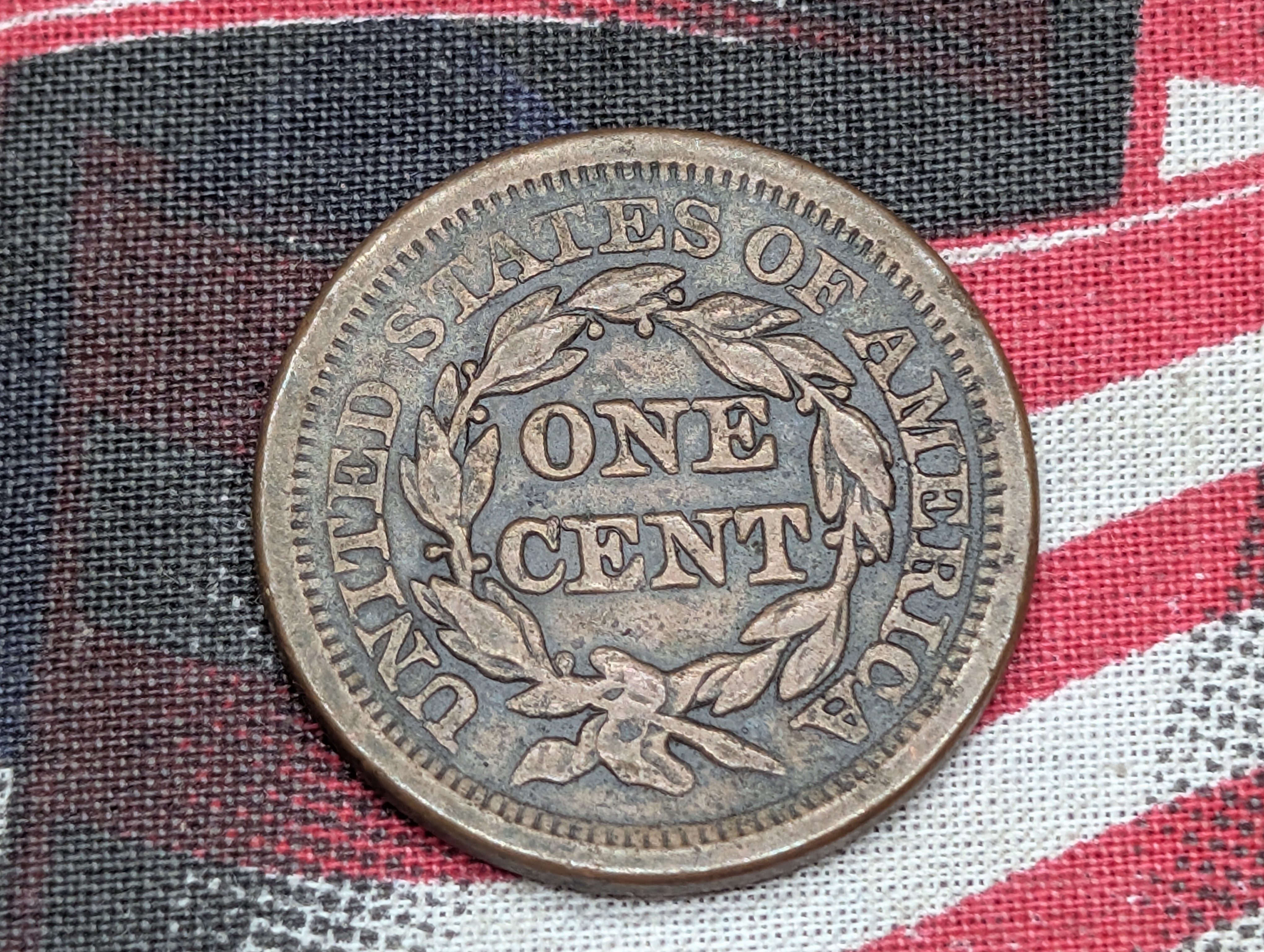 1855 Braided Hair Large Cent
