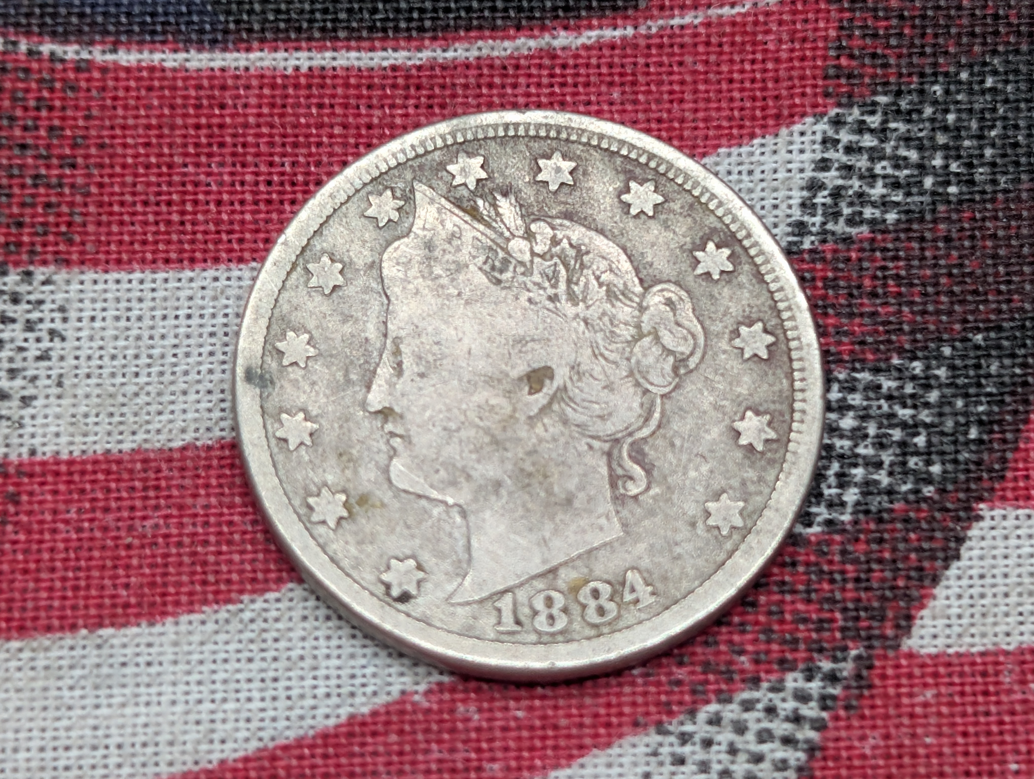 1884 Liberty V-Nickel - Better Date!!