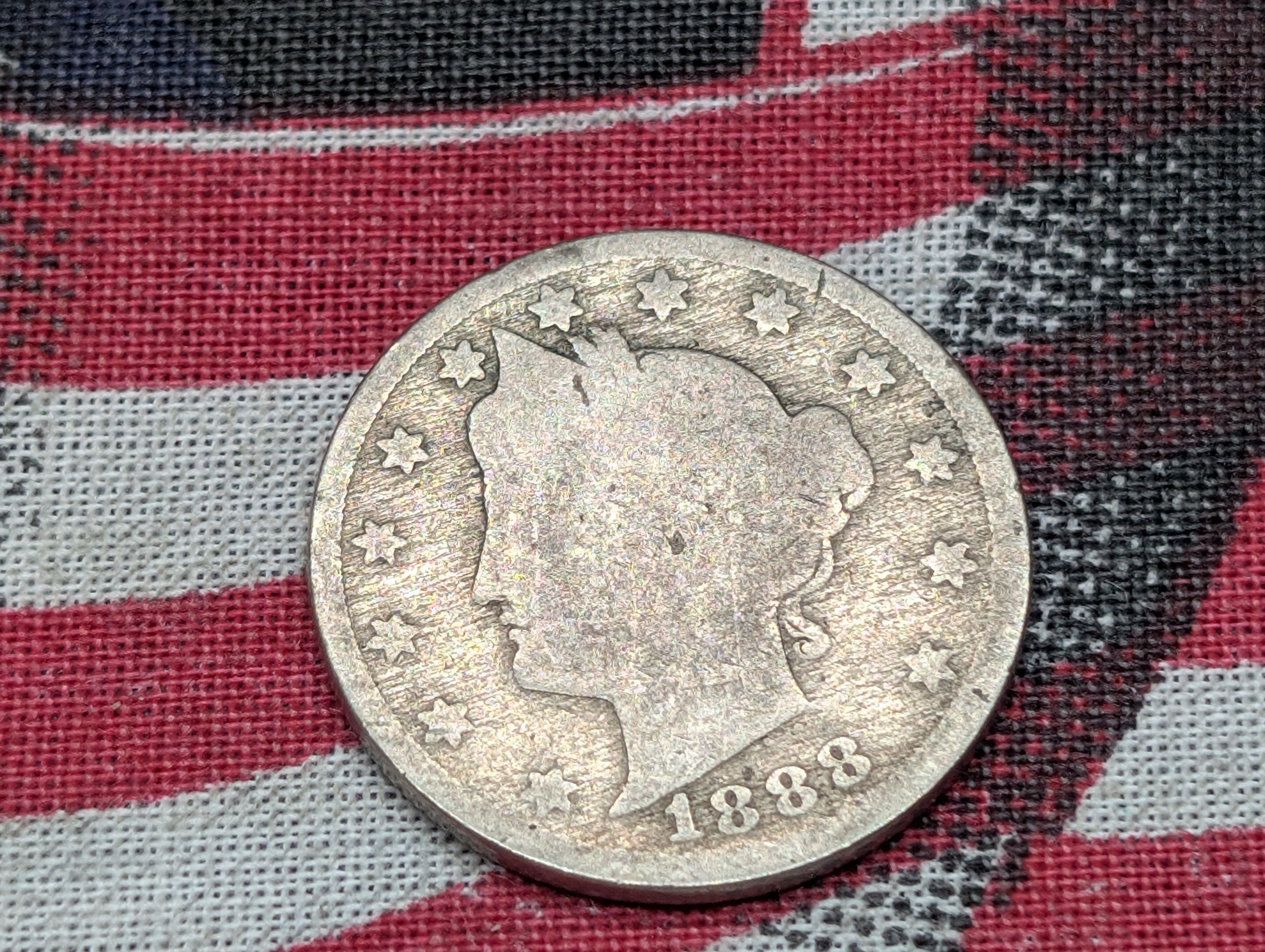 1888 Liberty V-Nickel - Tough Early Date!!