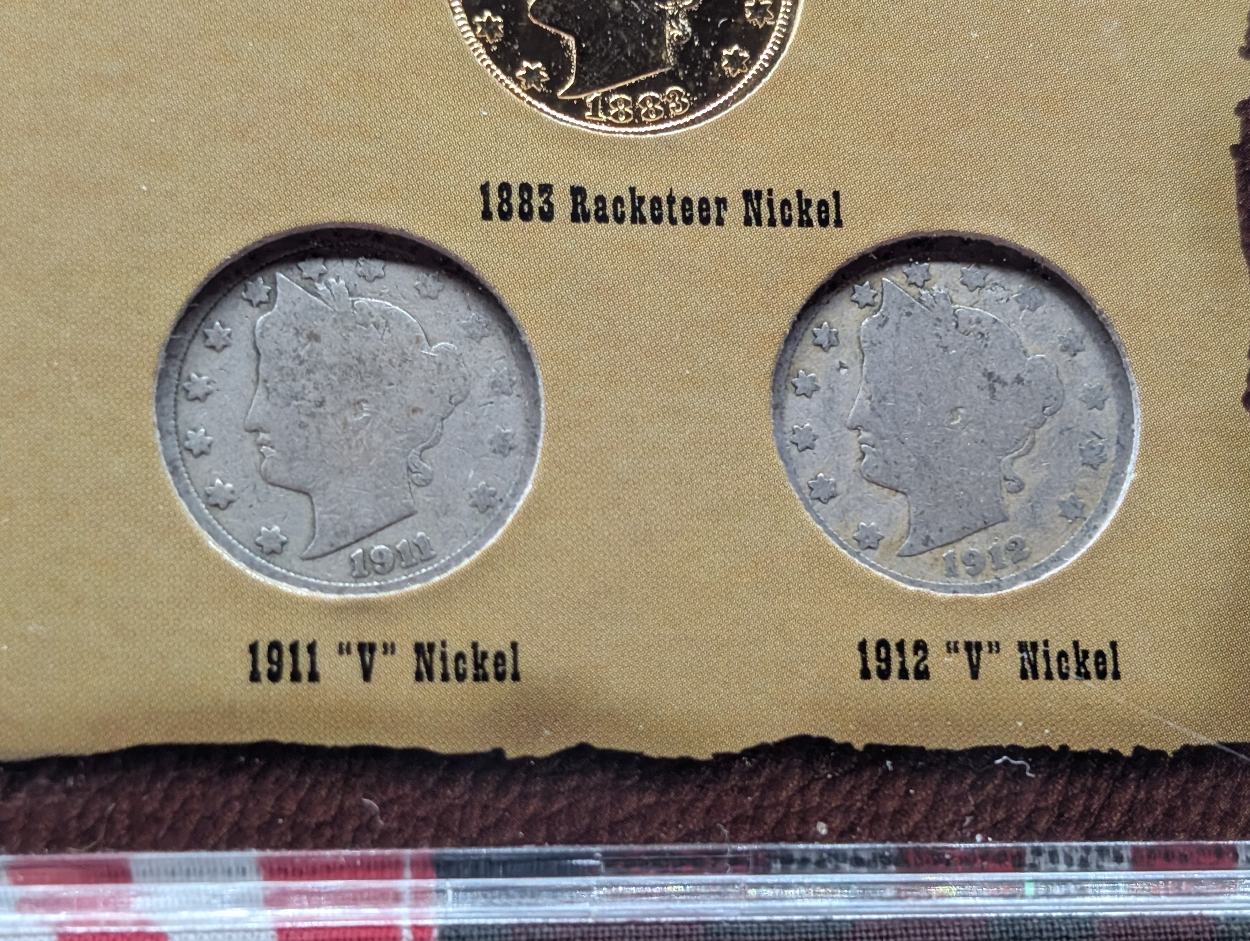 "The Obsolete Racketeer" 5-Coin Liberty V-Nickel Set