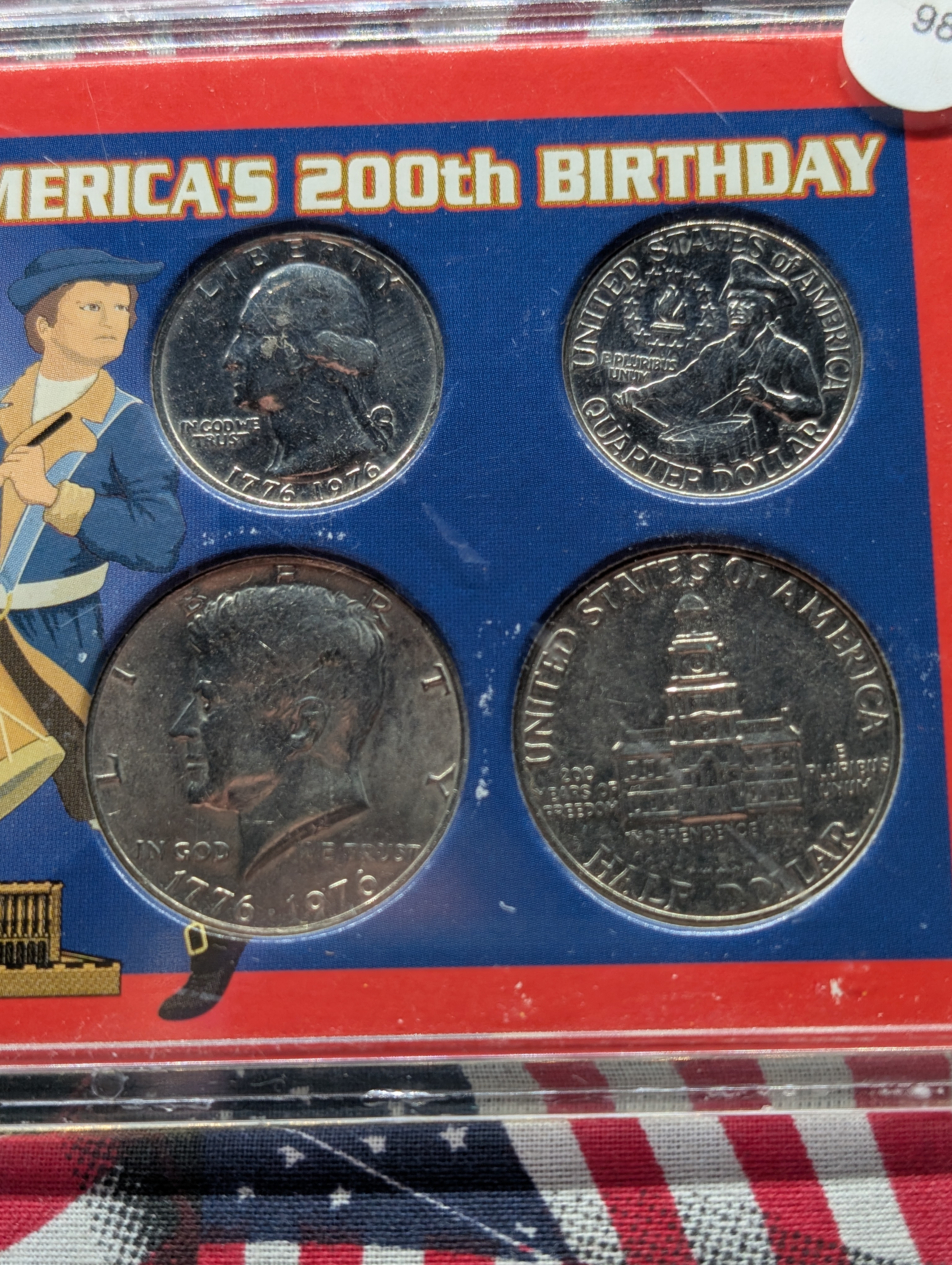 America's 200th Birthday 4-Coin Set