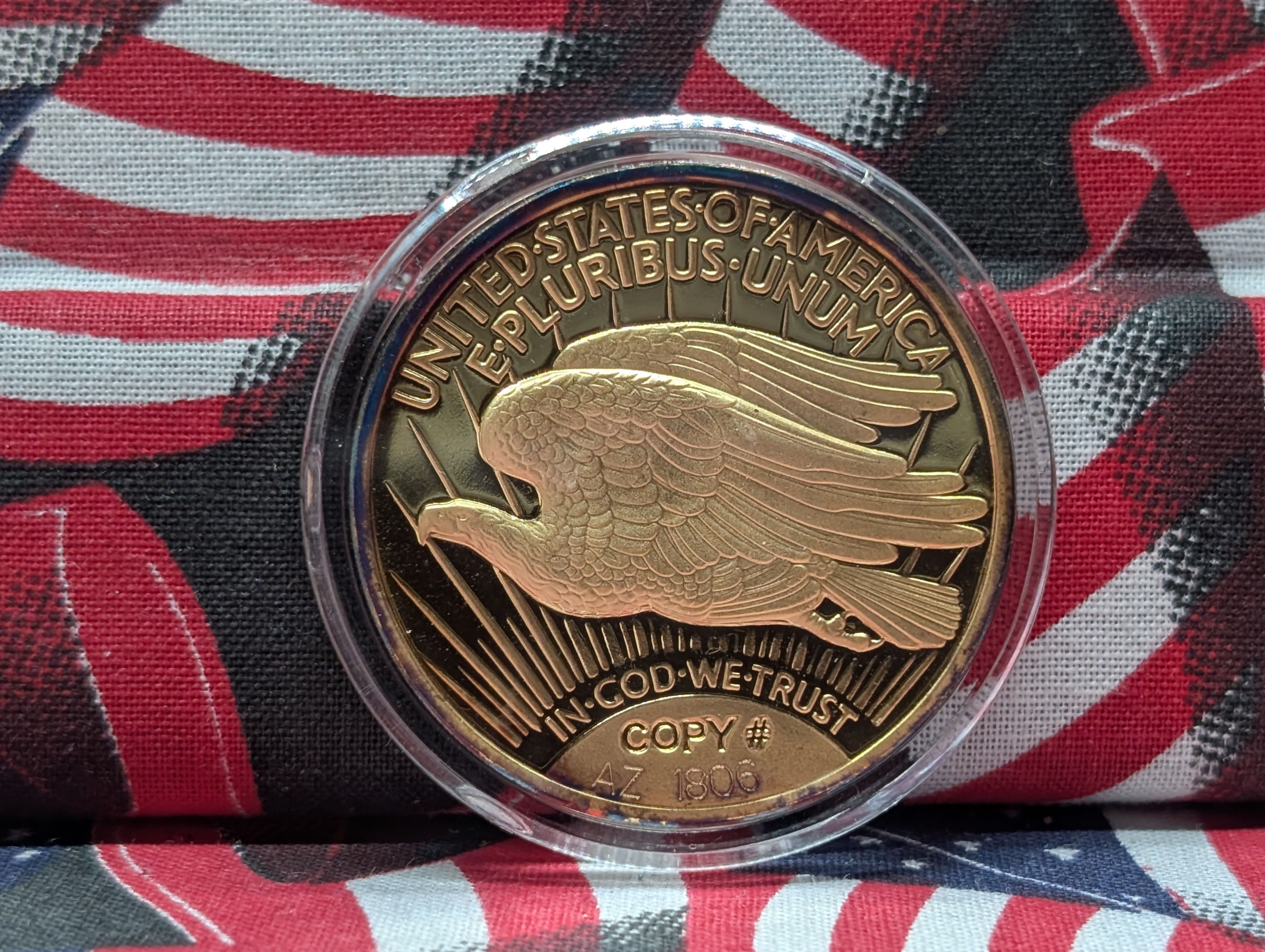 1 Oz. Copper Round Designed to Look Like a 1933 Saint Gaudens Double Eagle Coin