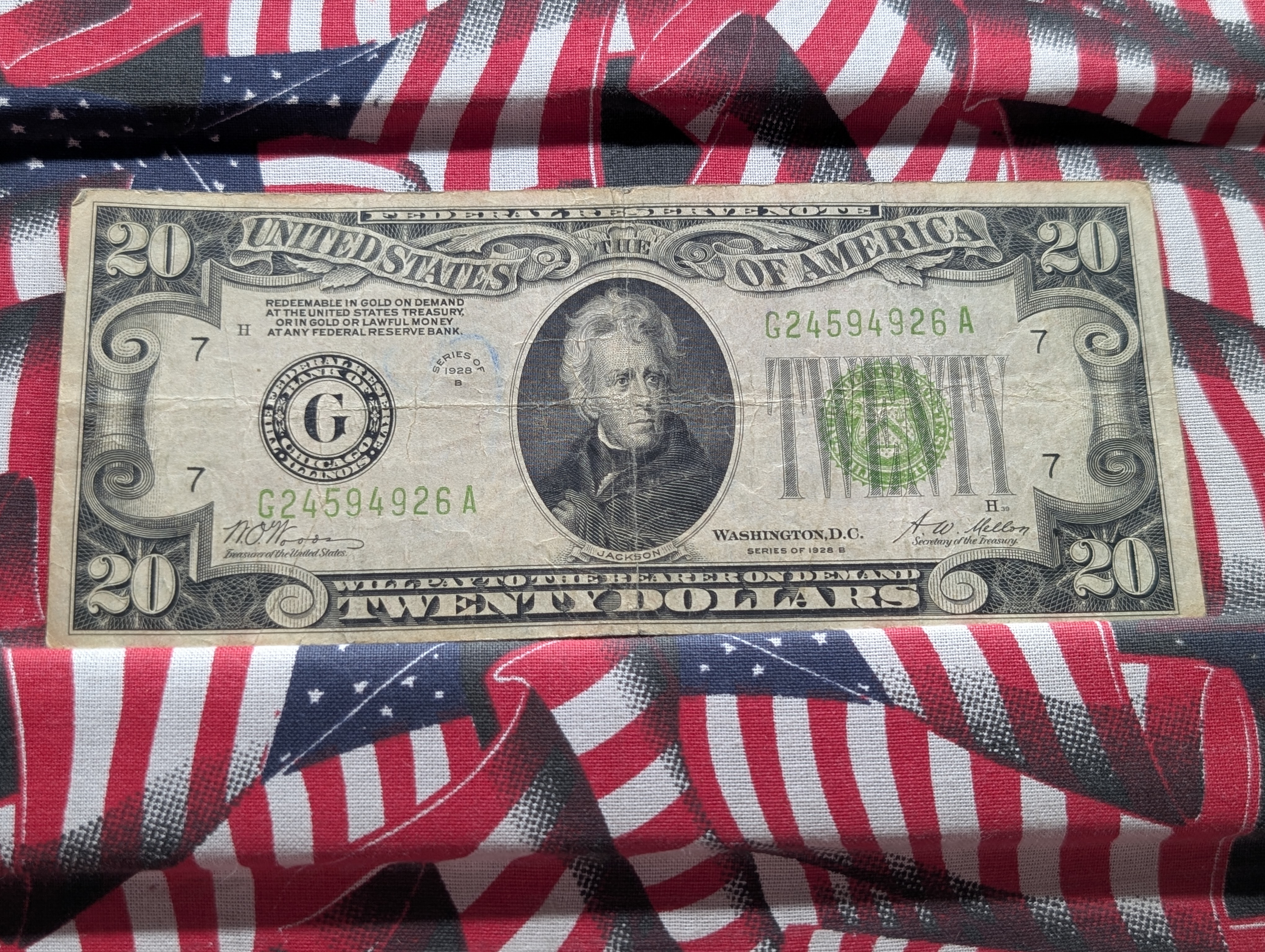 1928 B Series $20 Federal Reserve Note