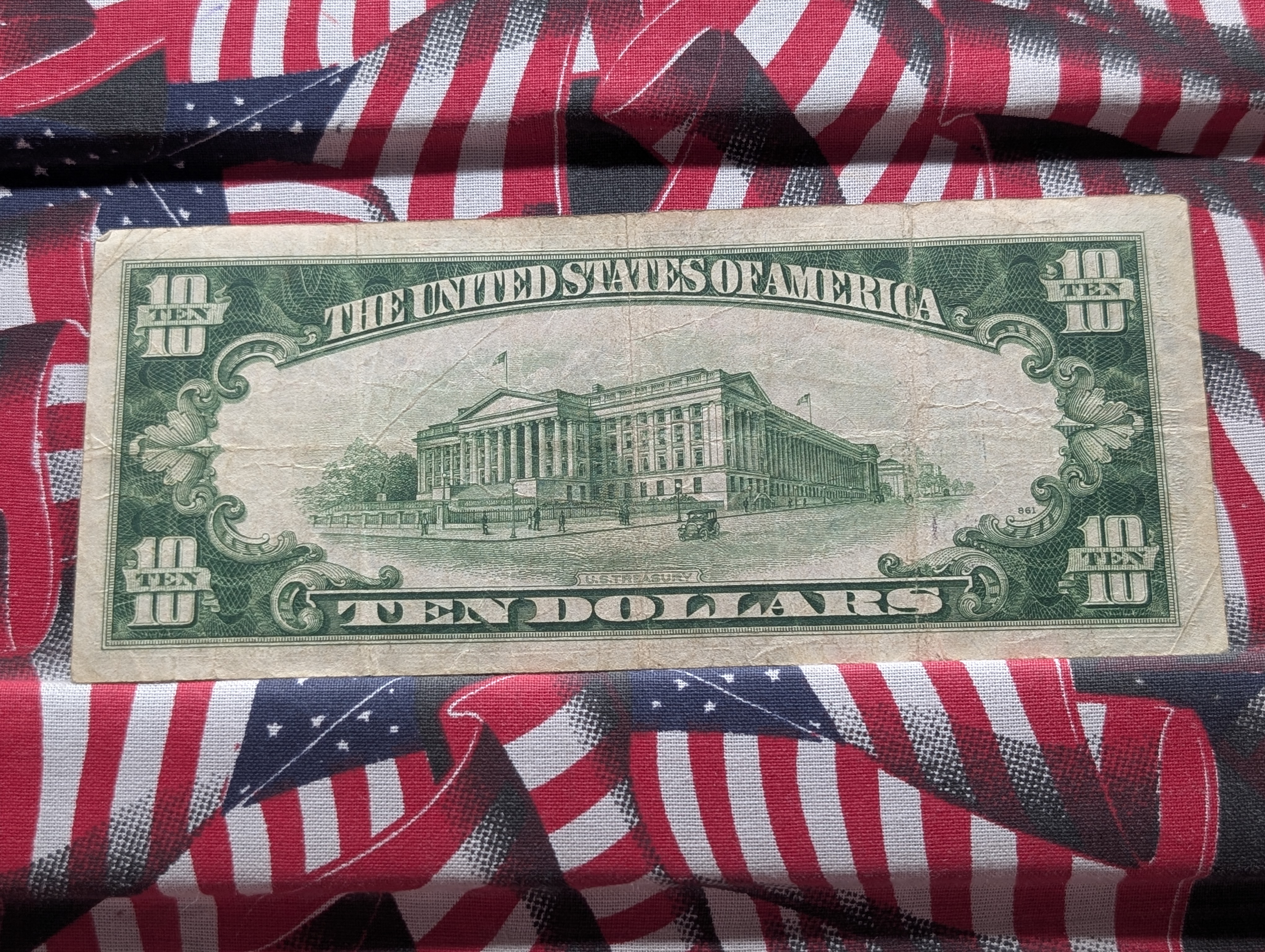1934 A Series $10 Silver Certificate Note
