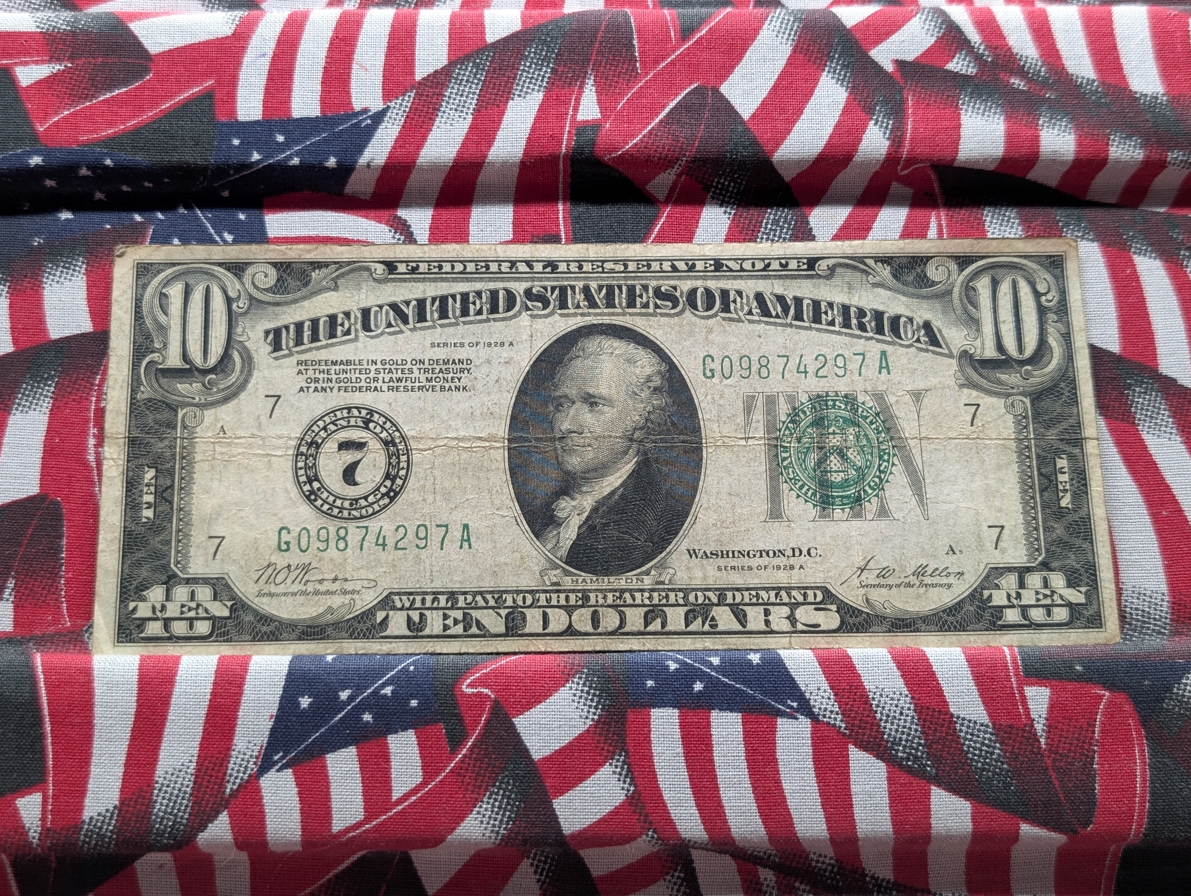 1928 A Series $10 Federal Reserve Note