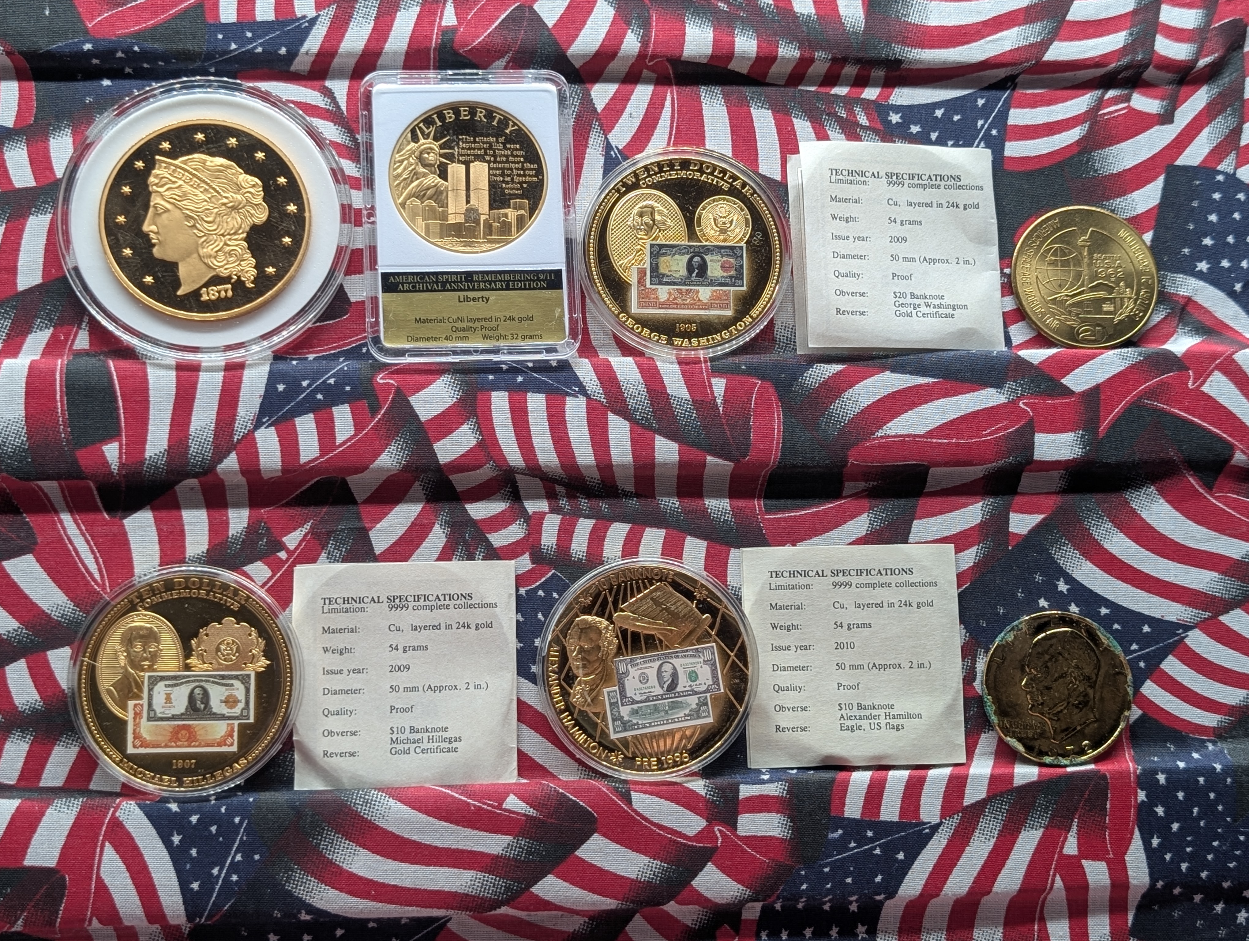 Historical Medal Collection - Many Gold Plated Medals
