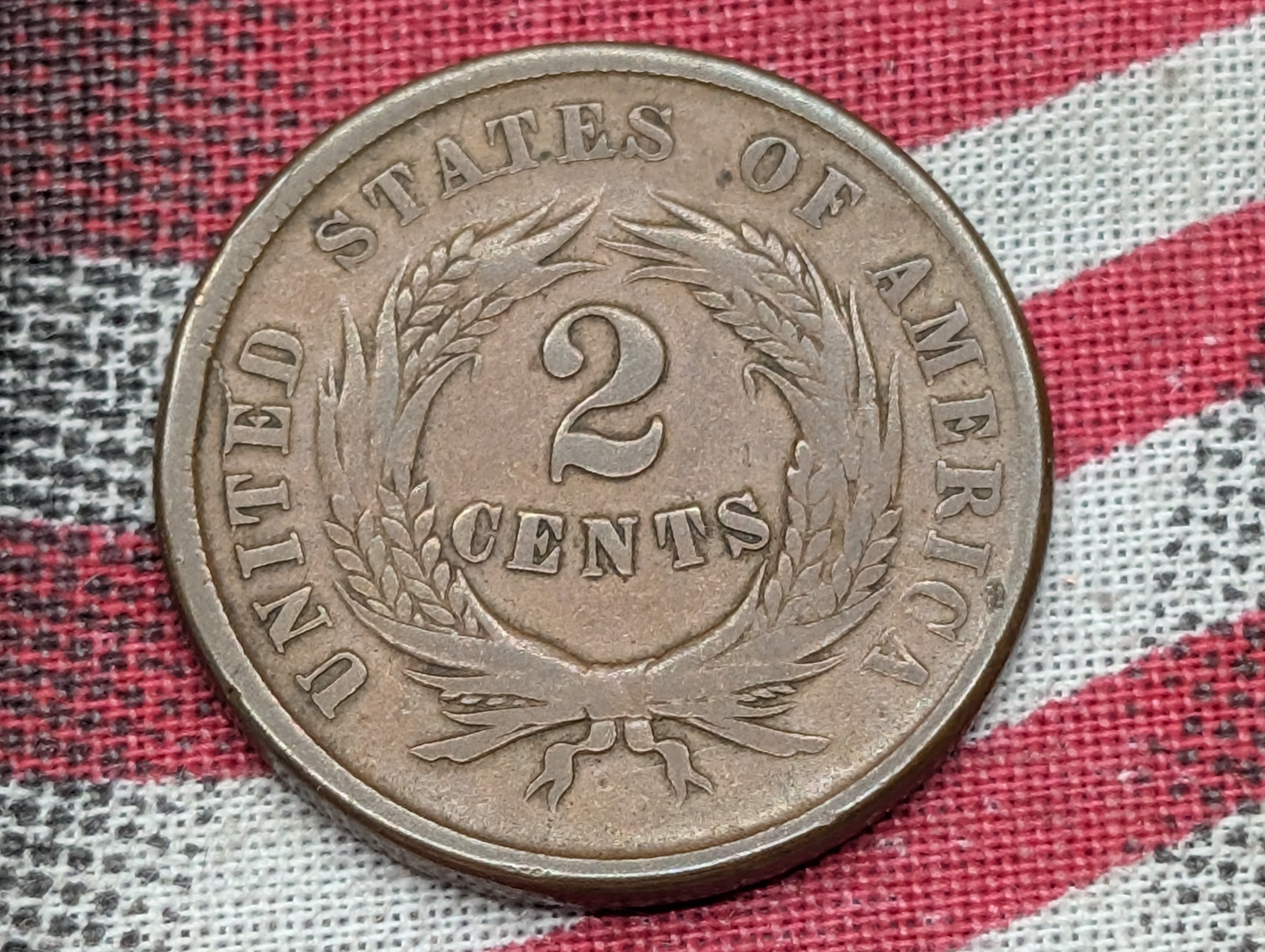 1865 Two-Cent Copper Piece